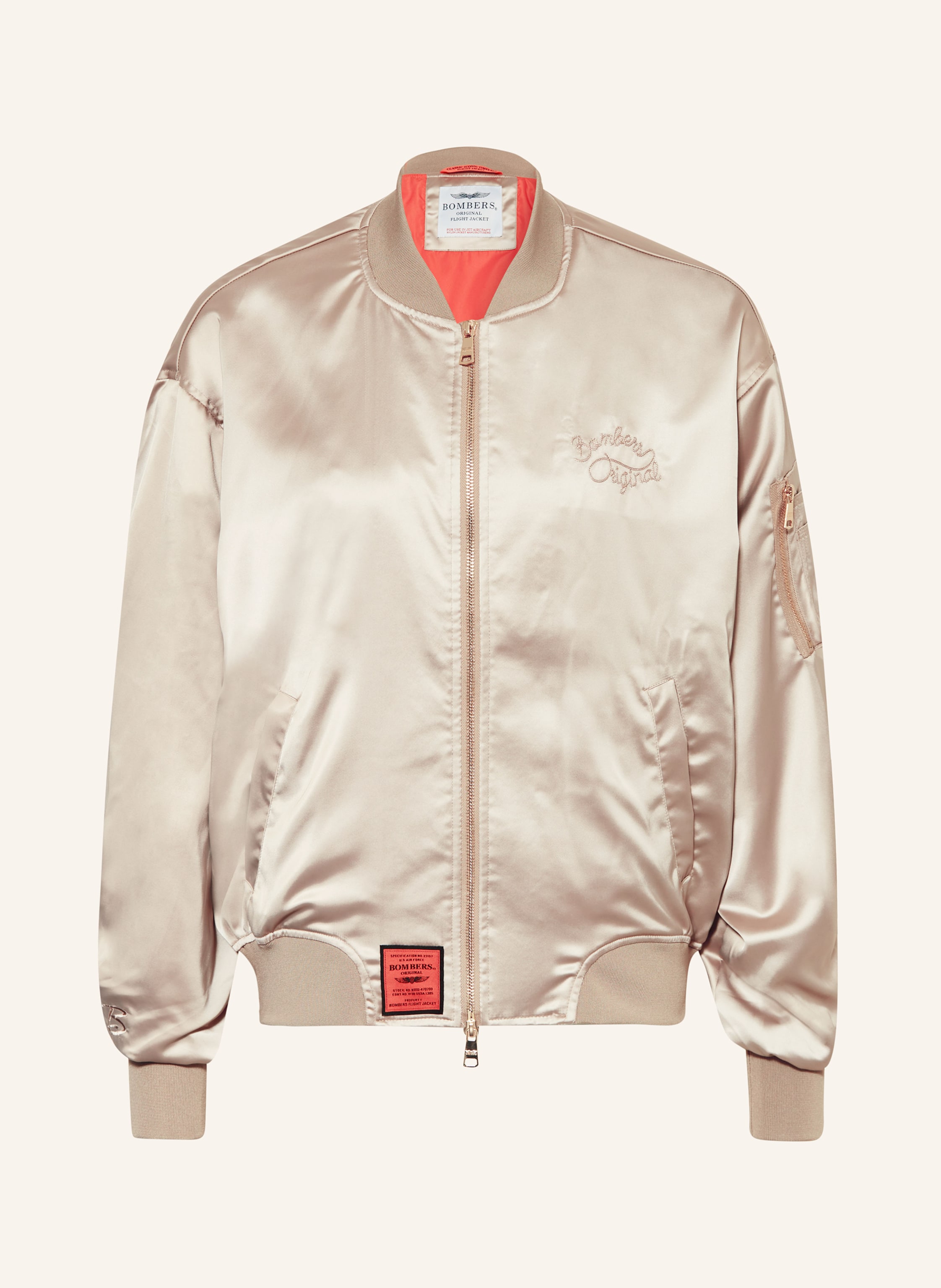 BOMBERS ORIGINAL Bomber jacket in taupe