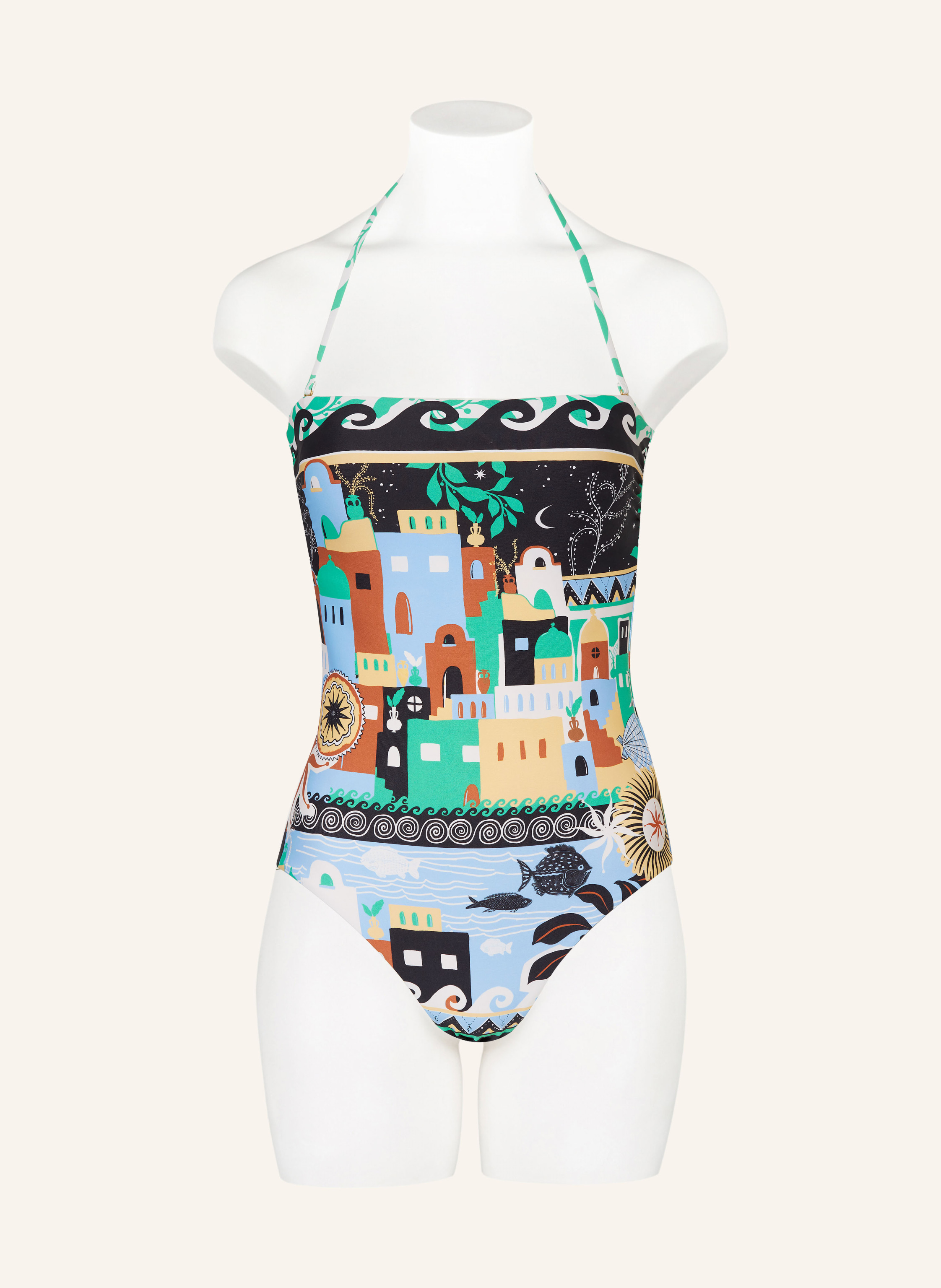 Thumbnail - Seafolly Bandeau-Badeanzug Atlantis gruen