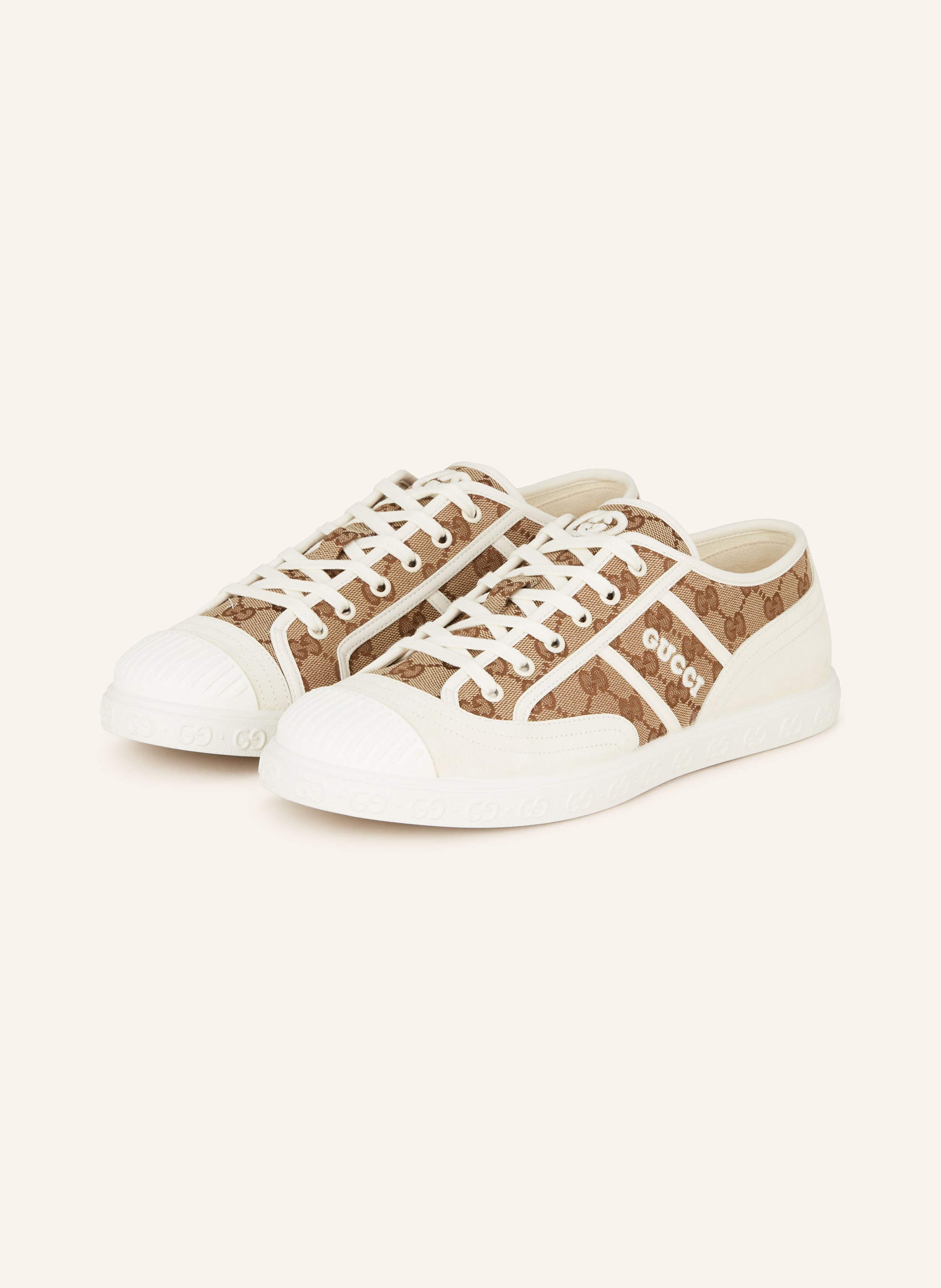 GUCCI Sneaker GG NYAL in beige/ ecru/ braun
