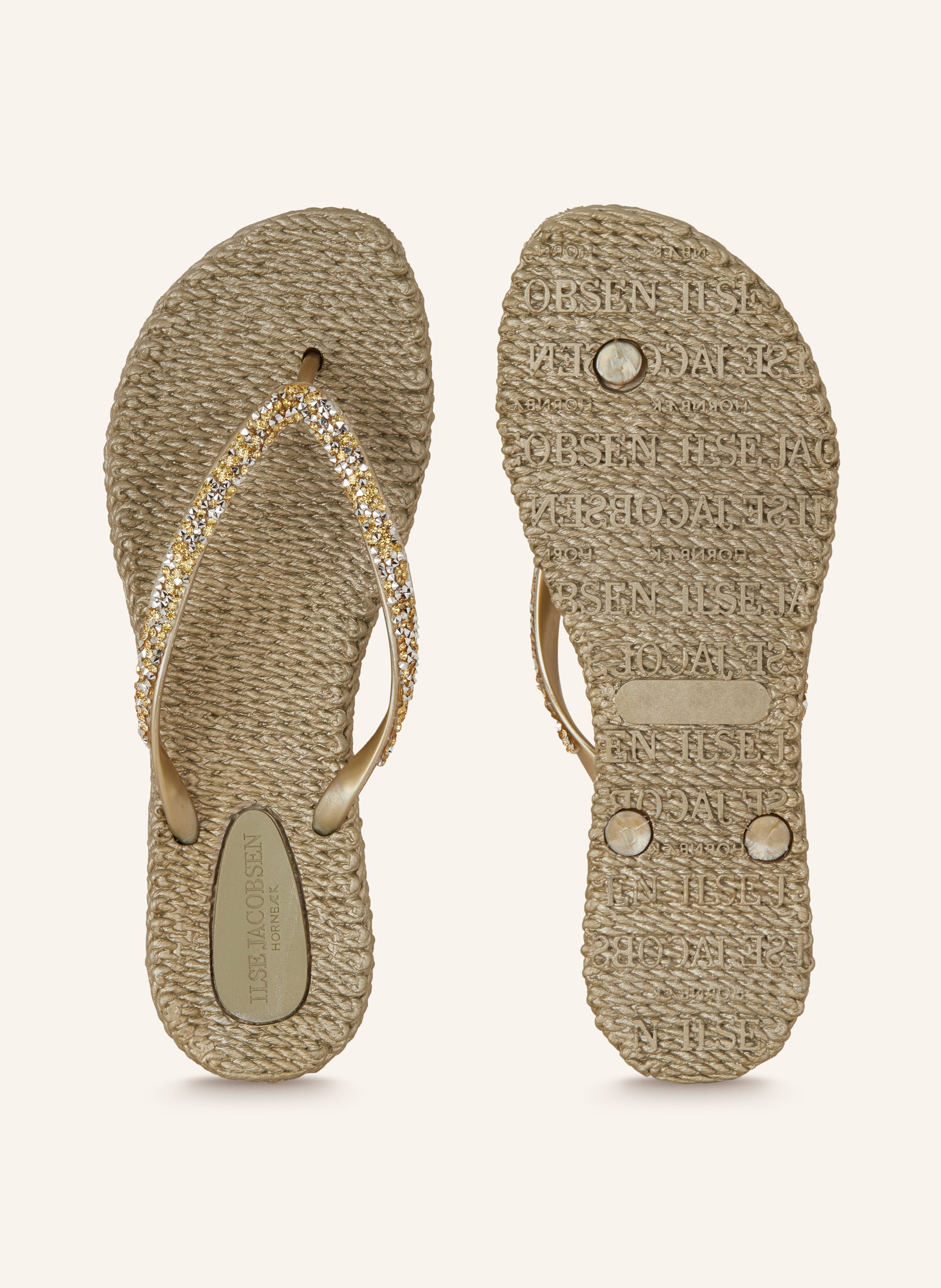 Thumbnail - Ilse Jacobsen Zehentrenner cheerful03g Mit Schmucksteinen gold