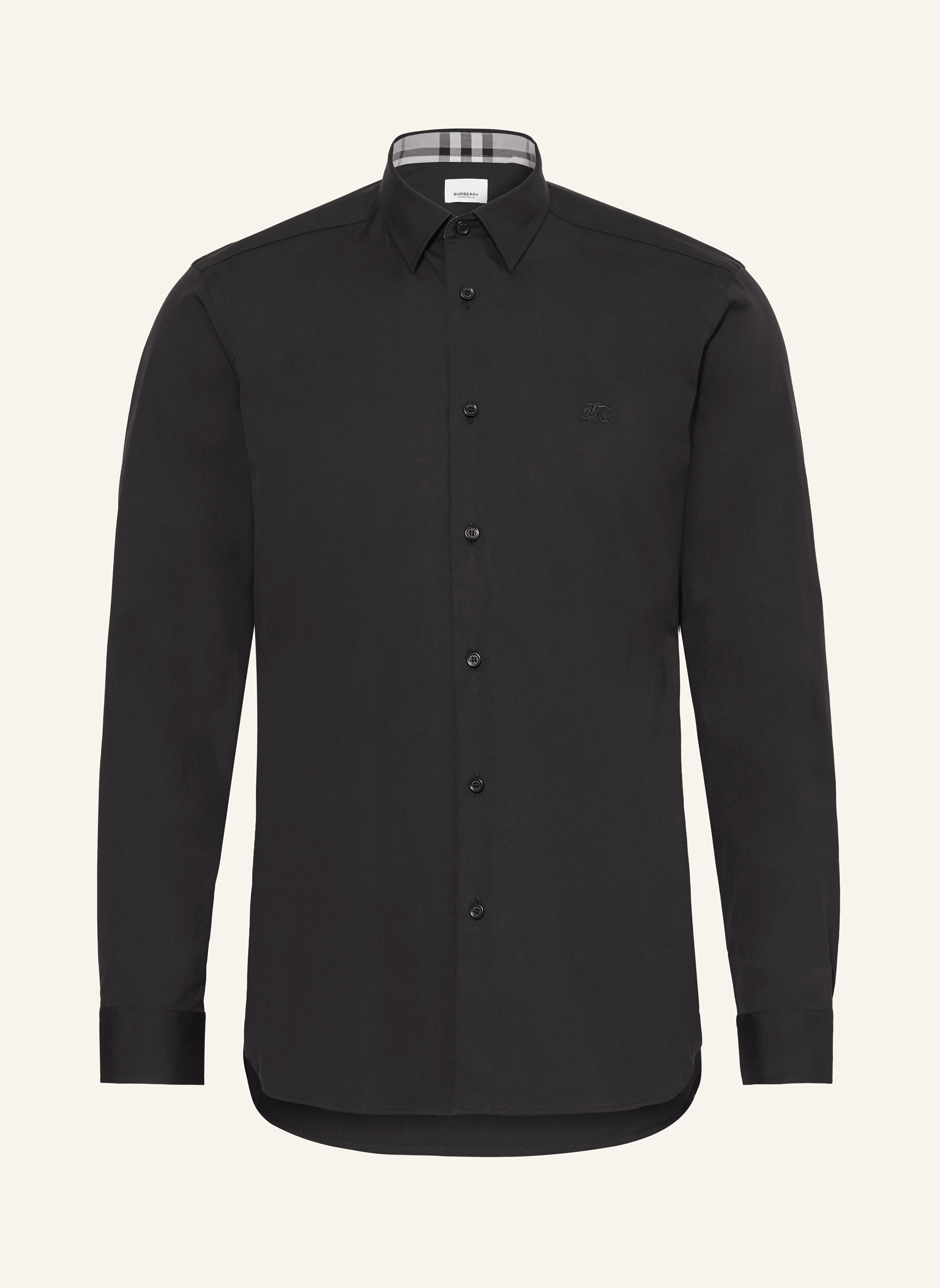 Burberry black mens shirt on sale