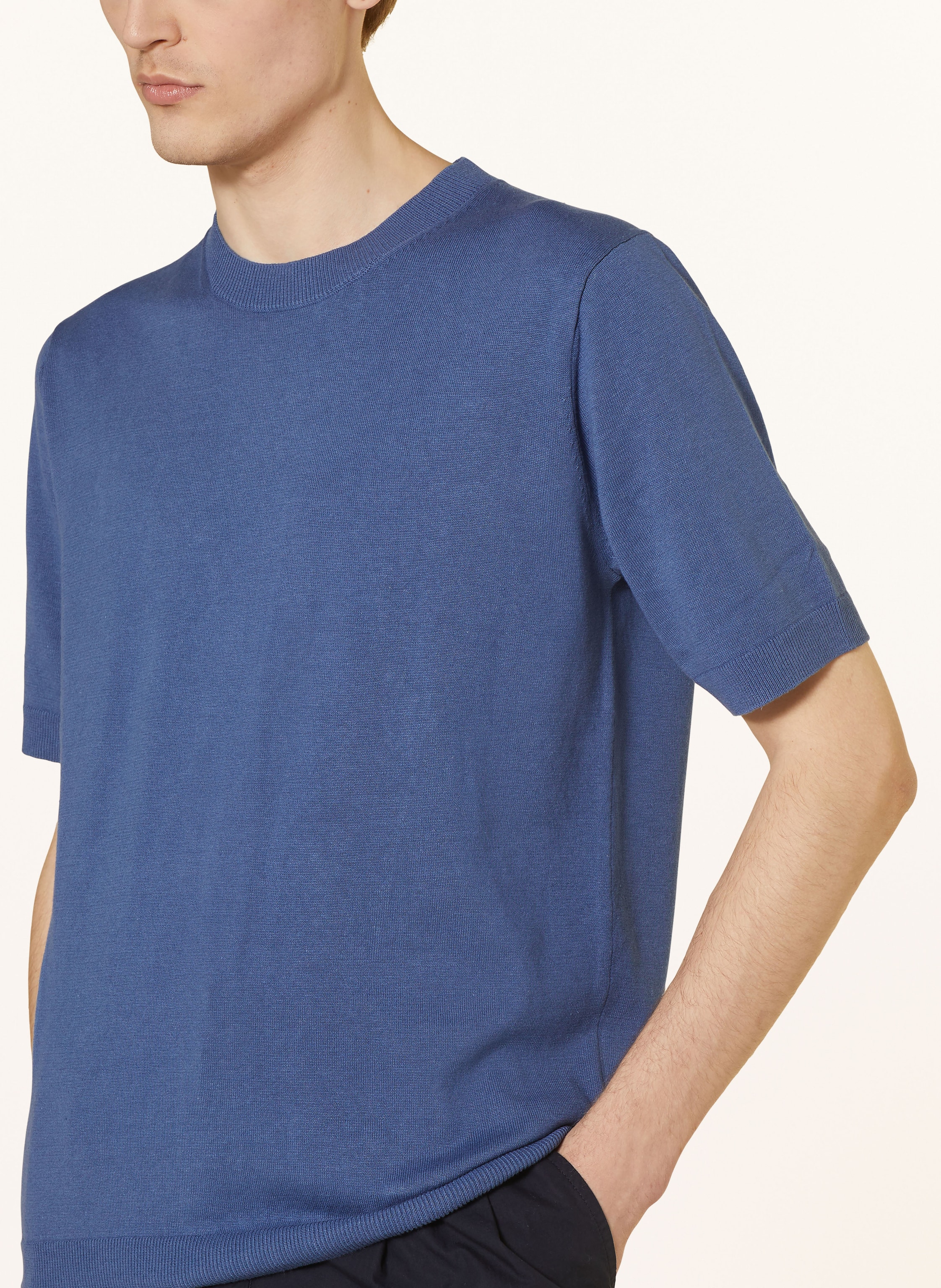 Thumbnail - Norse Projects Strickshirt Rhys Mit Leinen blau