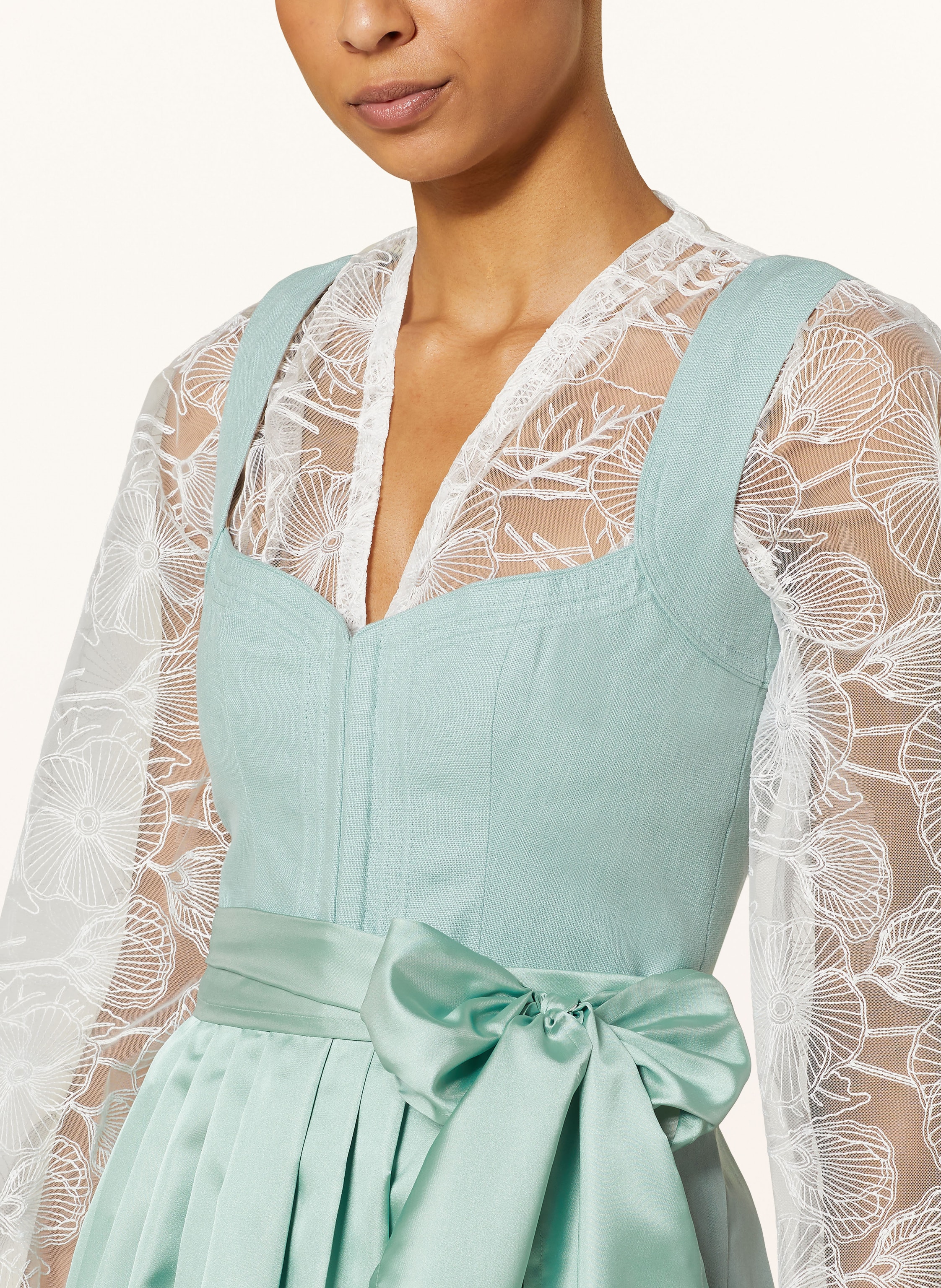 Thumbnail - Cocovero Dirndl Nellie Mit Leinen gruen