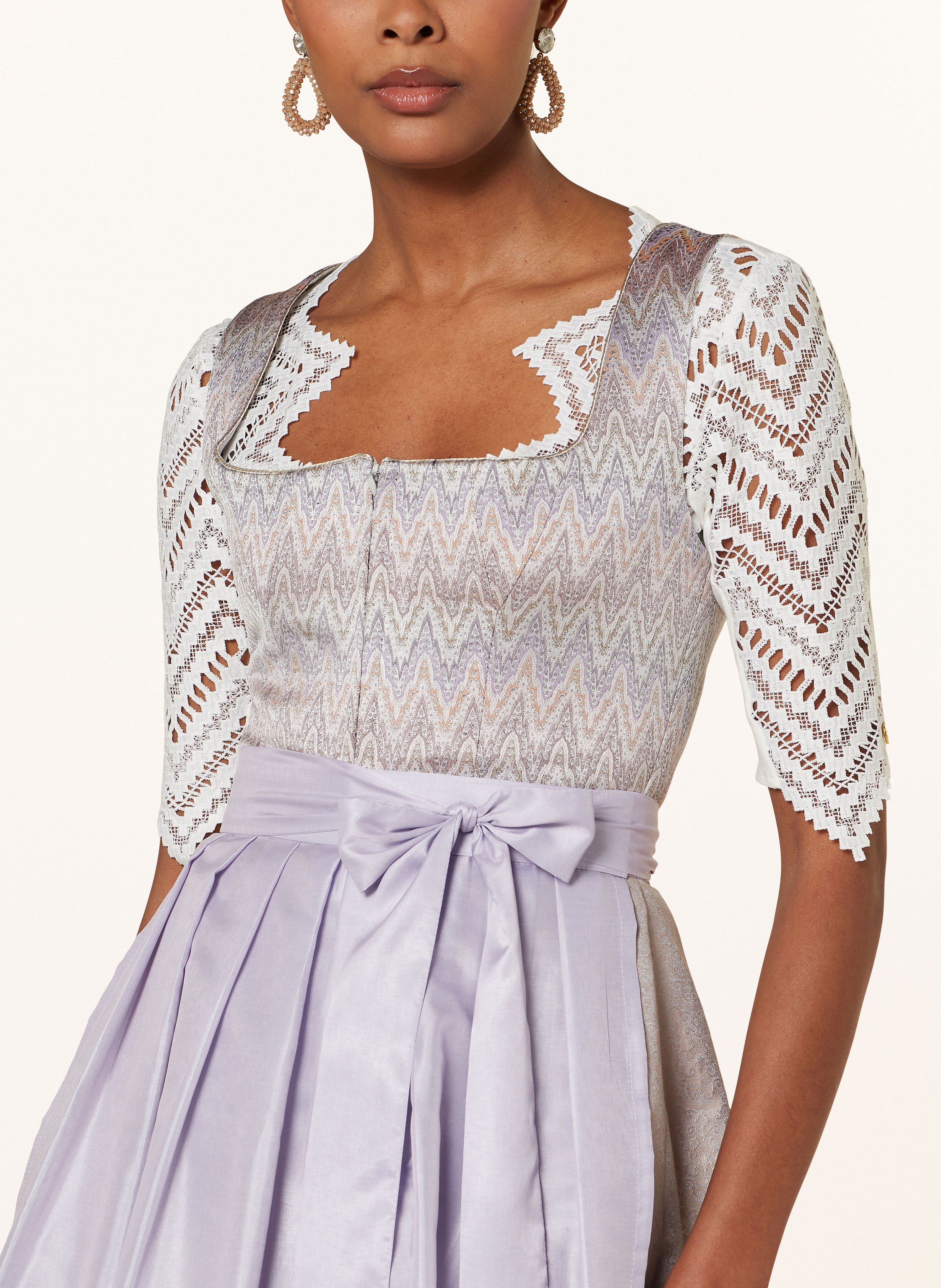Thumbnail - Alpenherz Dirndl Pippa Mit Glitzergarn lila
