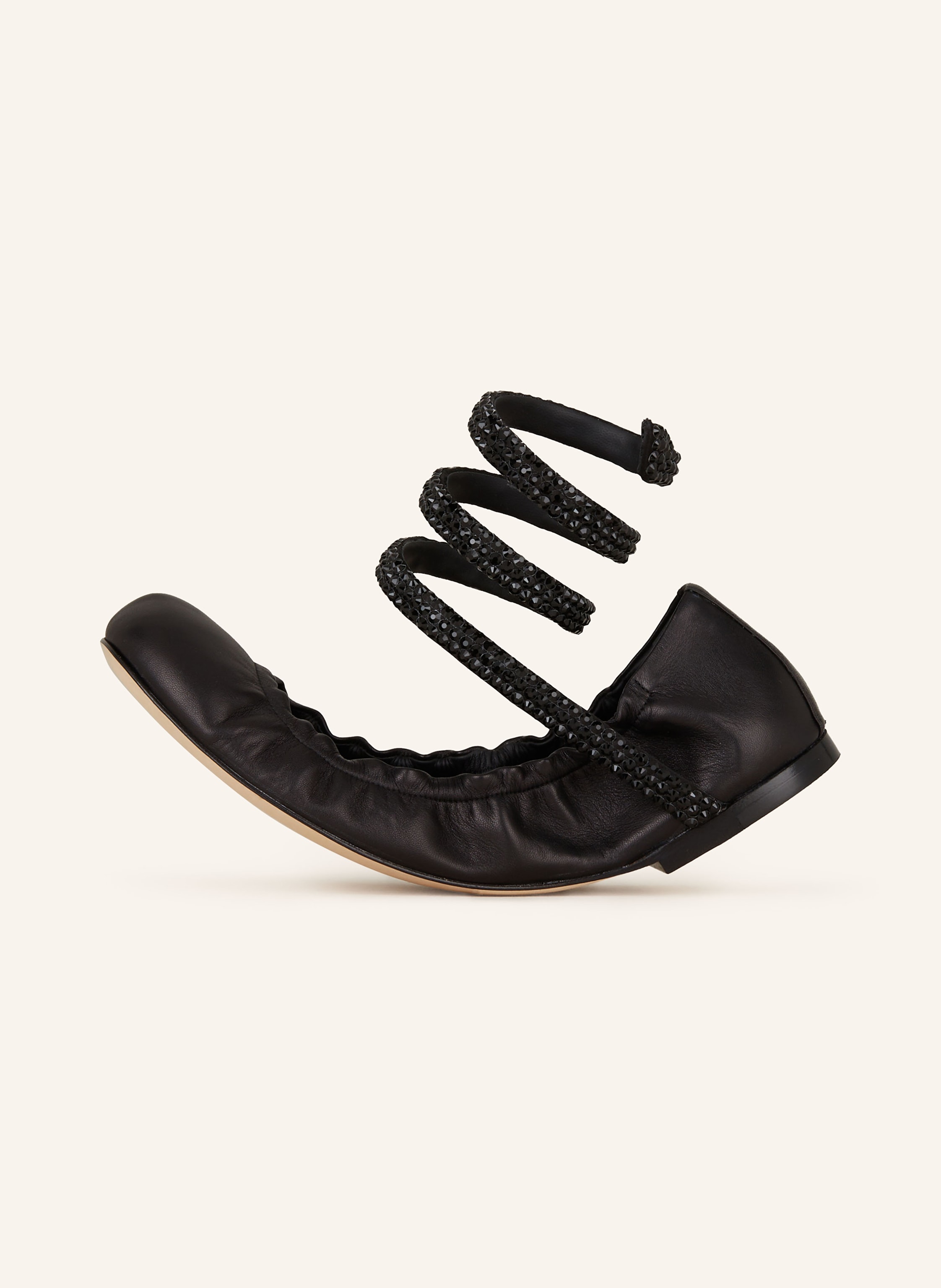 Thumbnail - Rene Caovilla Ballerinas Cleo Mit Schmucksteinen schwarz