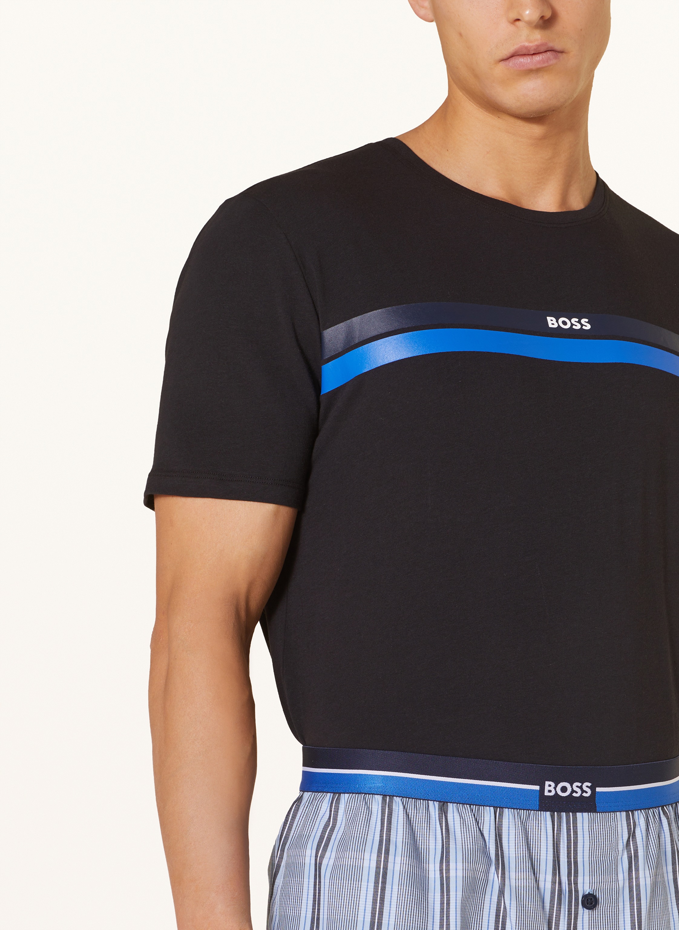 Thumbnail - Boss Shorty-Schlafanzug Urban Short blau