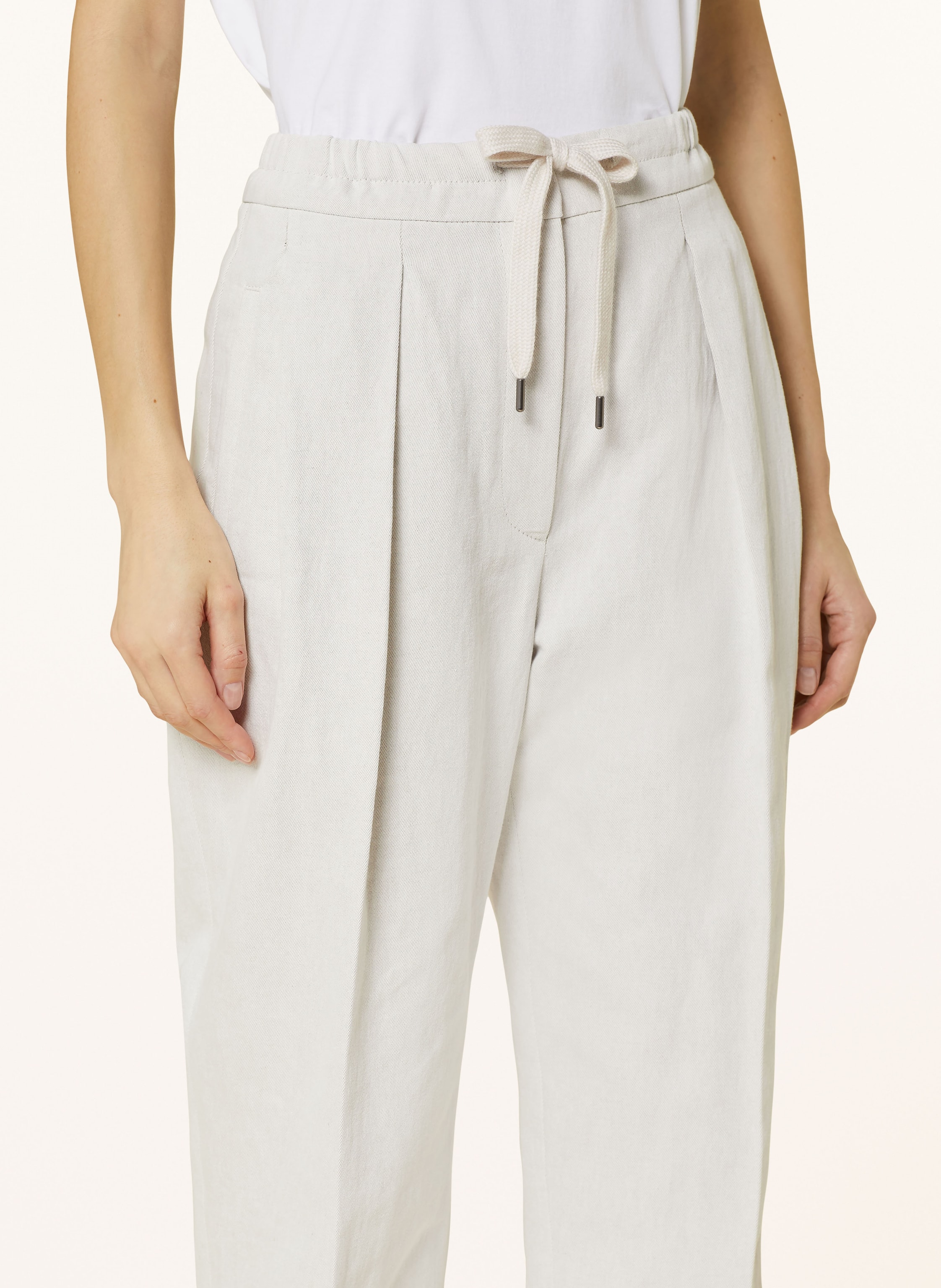 Brunello Cucinelli Hose Im Jogging-Stil weiss – Bild 2