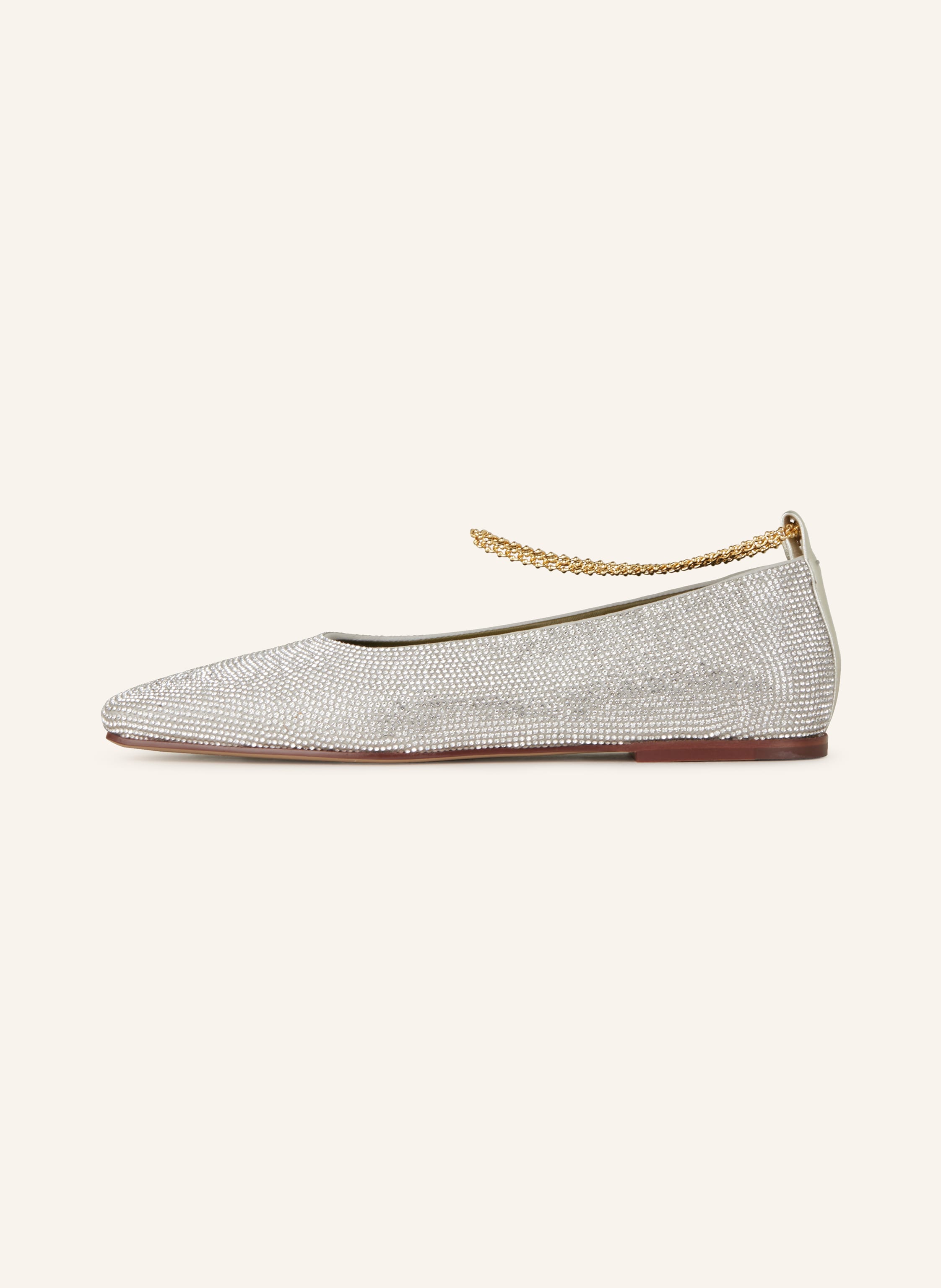 Thumbnail - Maria Luca Ballerinas Augusta Mit Schmucksteinen silber