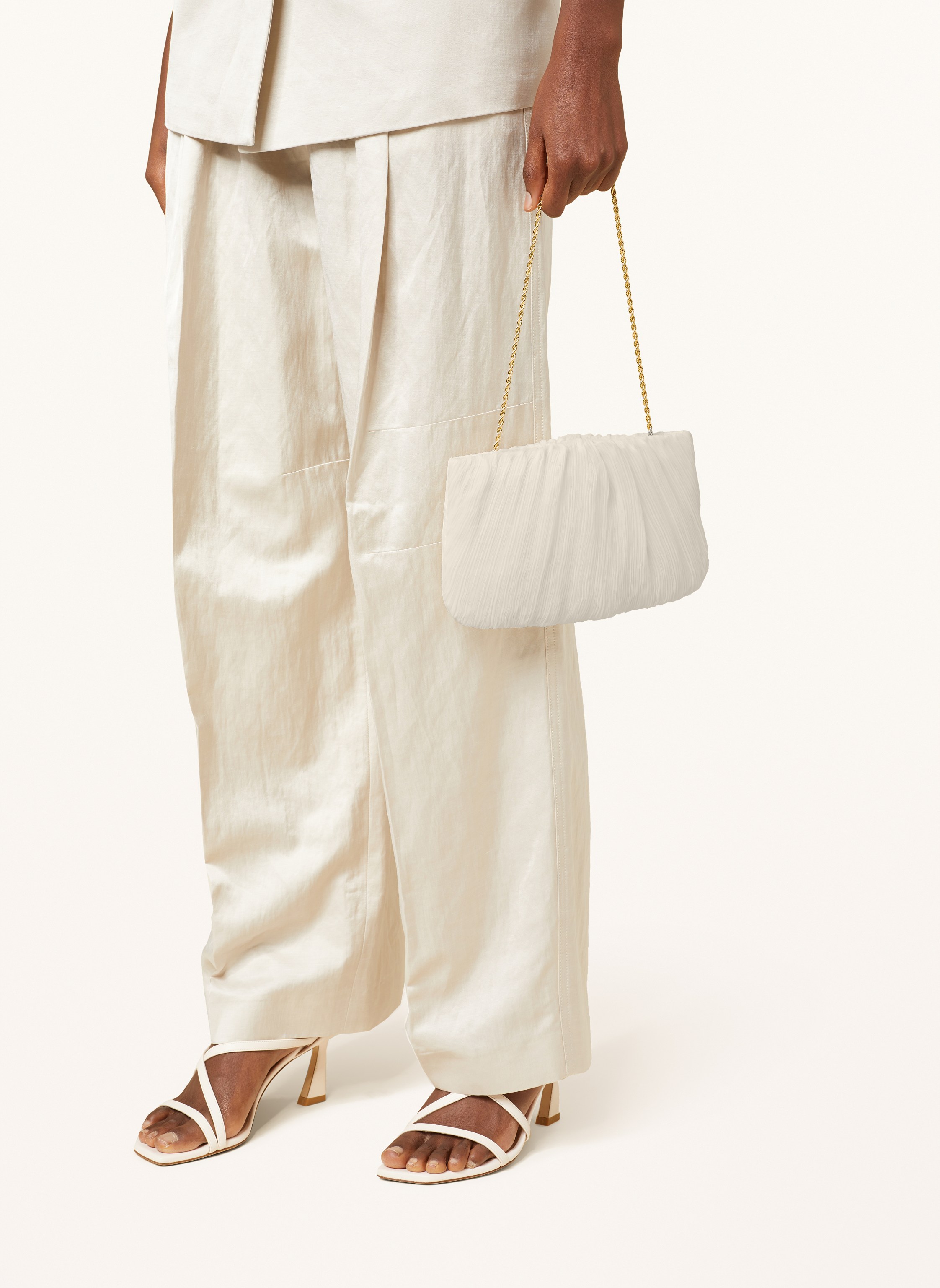 Thumbnail - Loeffler Randall Clutch Brit weiss