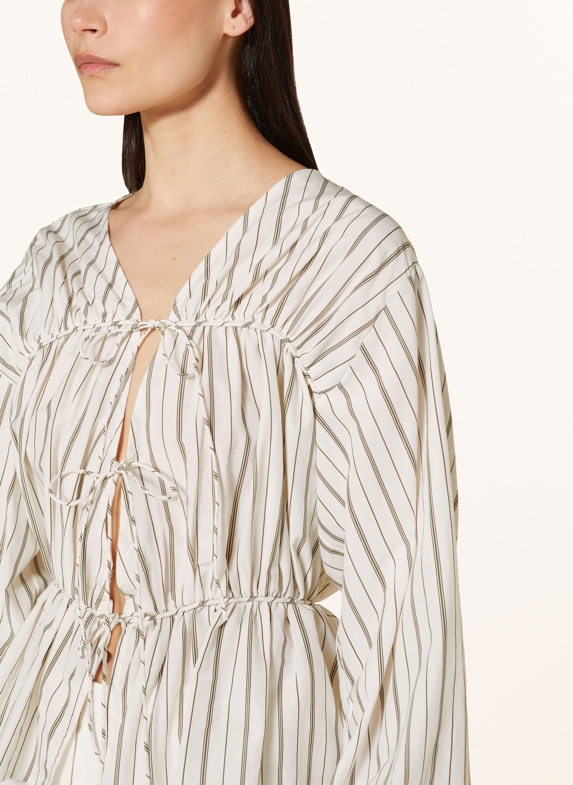 Thumbnail - Faithfull The Brand Bluse Mondello Mit Seide beige