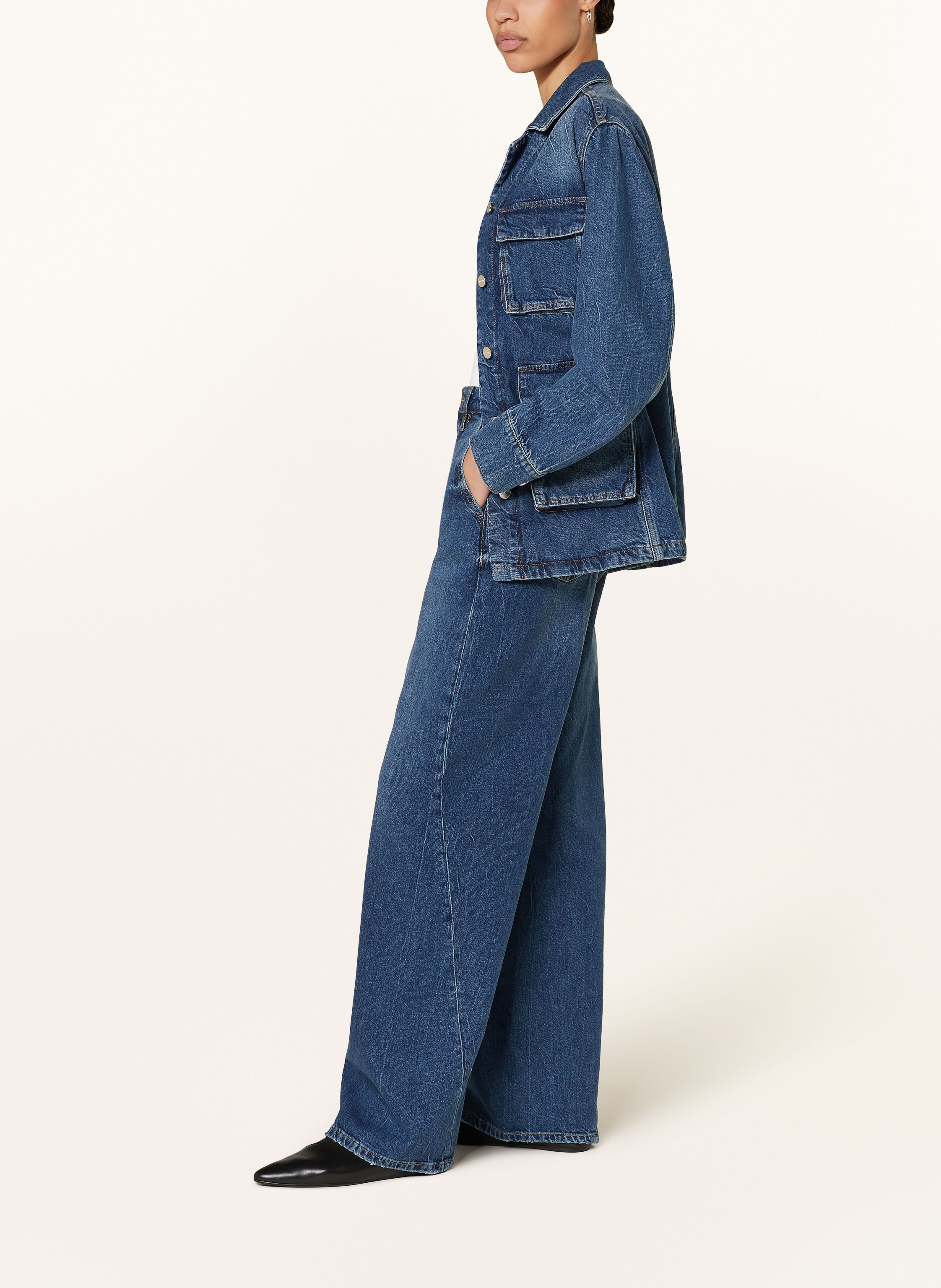 Thumbnail - Anine Bing Straight Jeans Briley blau