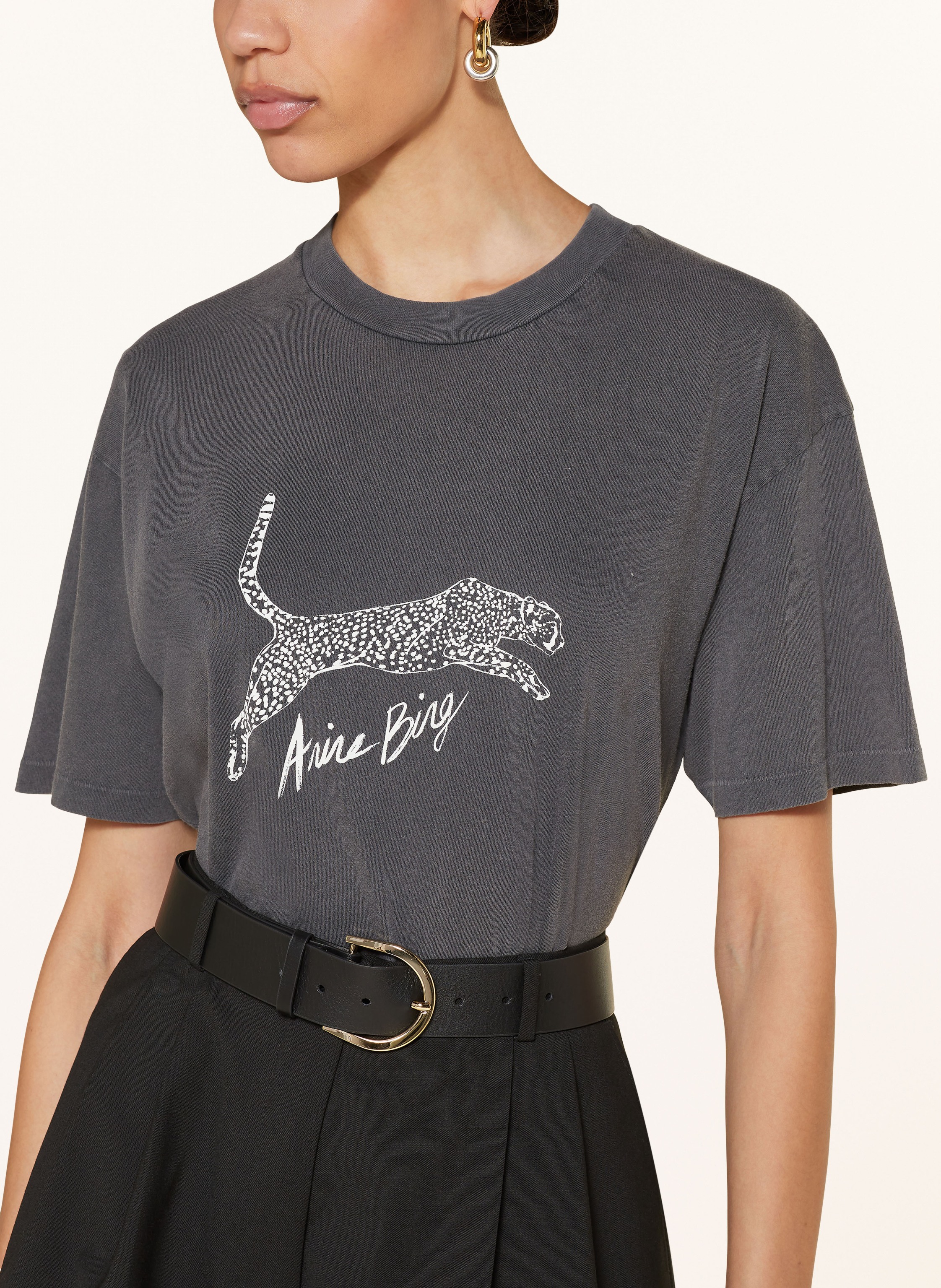 Thumbnail - Anine Bing T-Shirt Walker grau