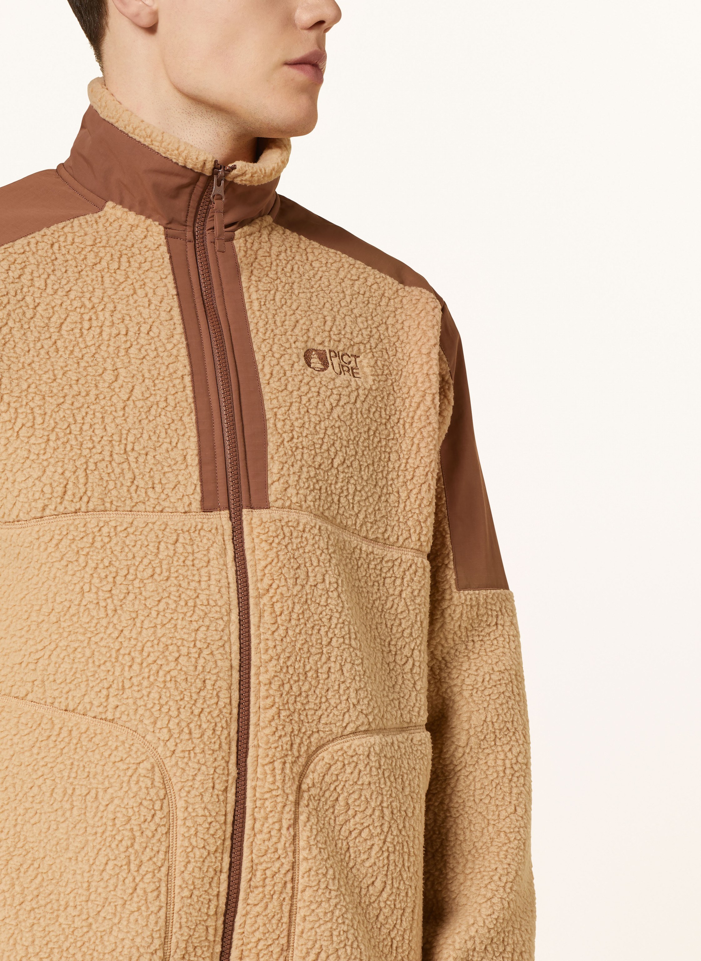 Thumbnail - Picture Fleecejacke Anthara braun