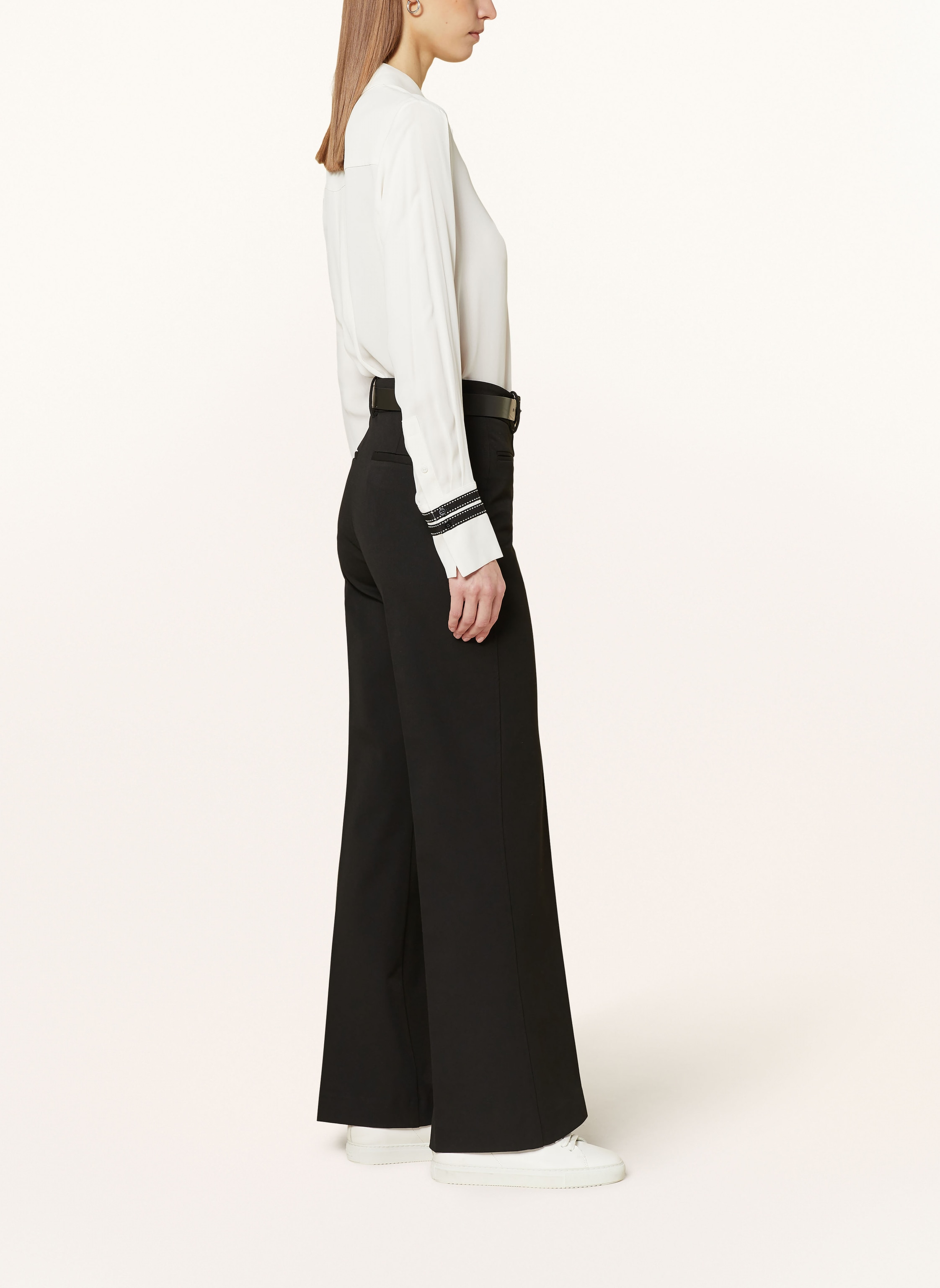 Thumbnail - Reiss Bootcut-Hose Claude schwarz