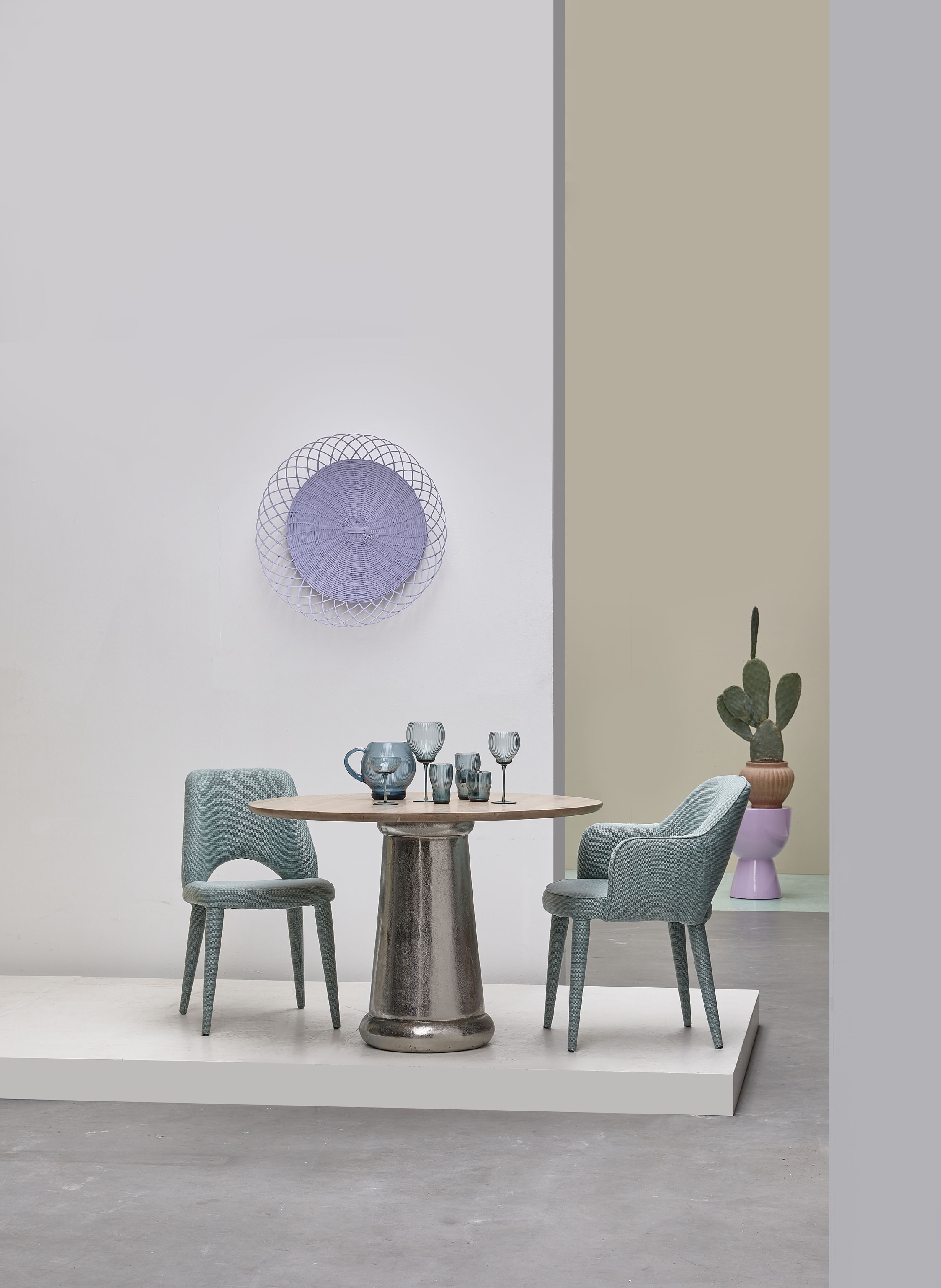 Thumbnail - Polspotten Hocker Tam Tam lila