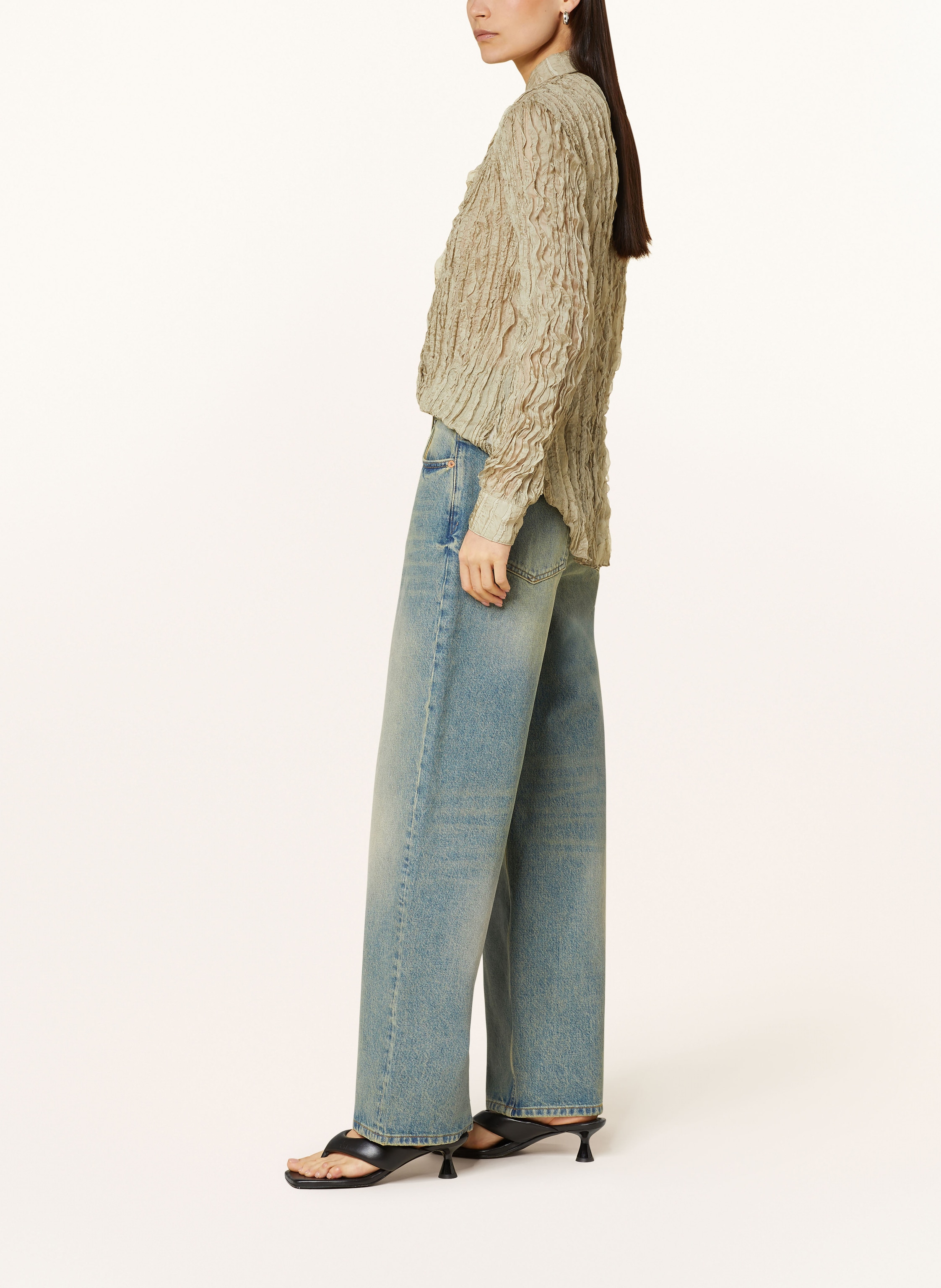 Thumbnail - Samsøe Samsøe Straight Jeans Shelly blau