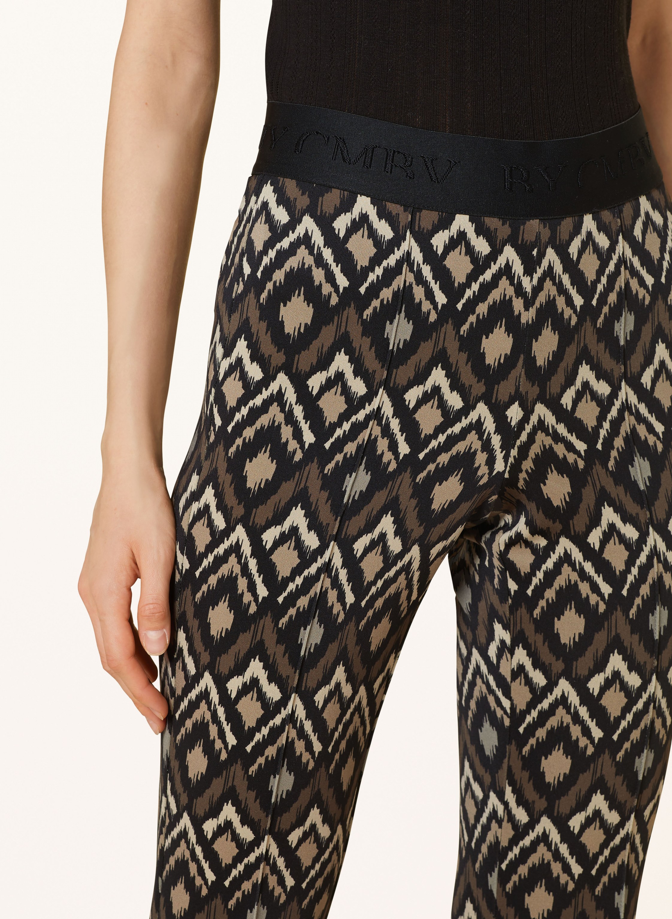 Cambio Bootcut-Hose Flower braun – Bild 2