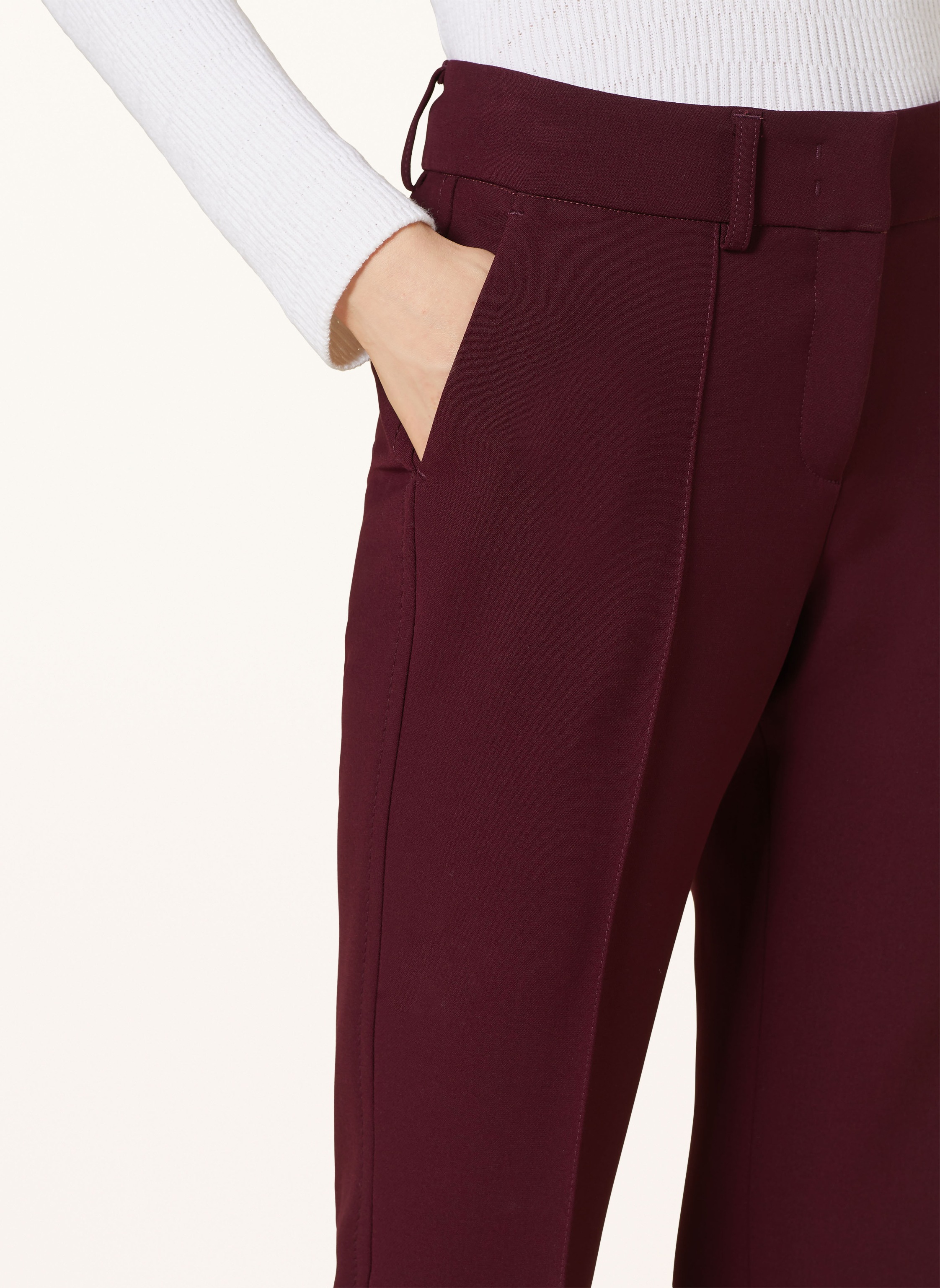 Thumbnail - Cambio Bootcut-Hose Farah rot