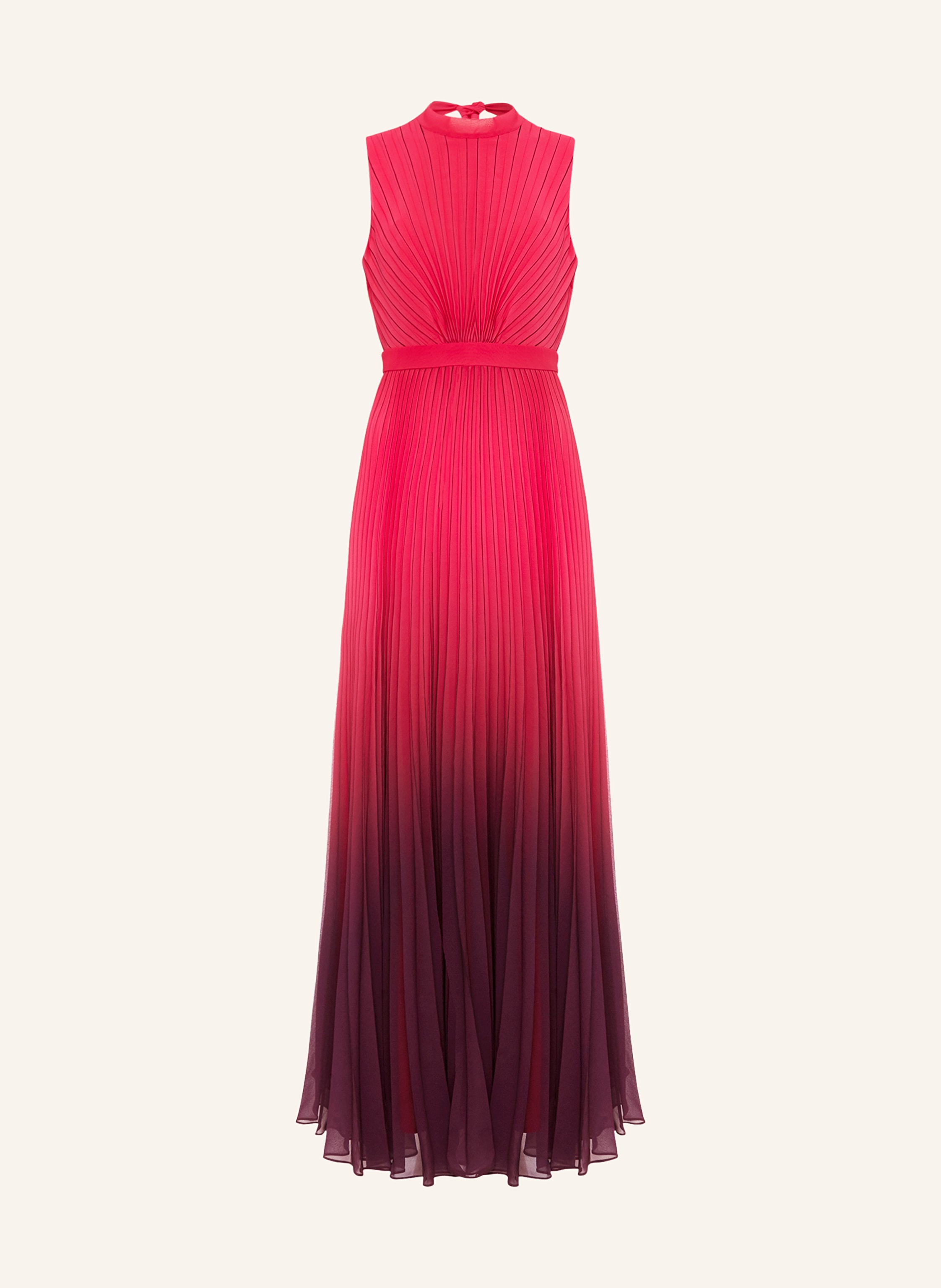 Phase Eight Pleated dress DANIELLA in neon pink dark purple