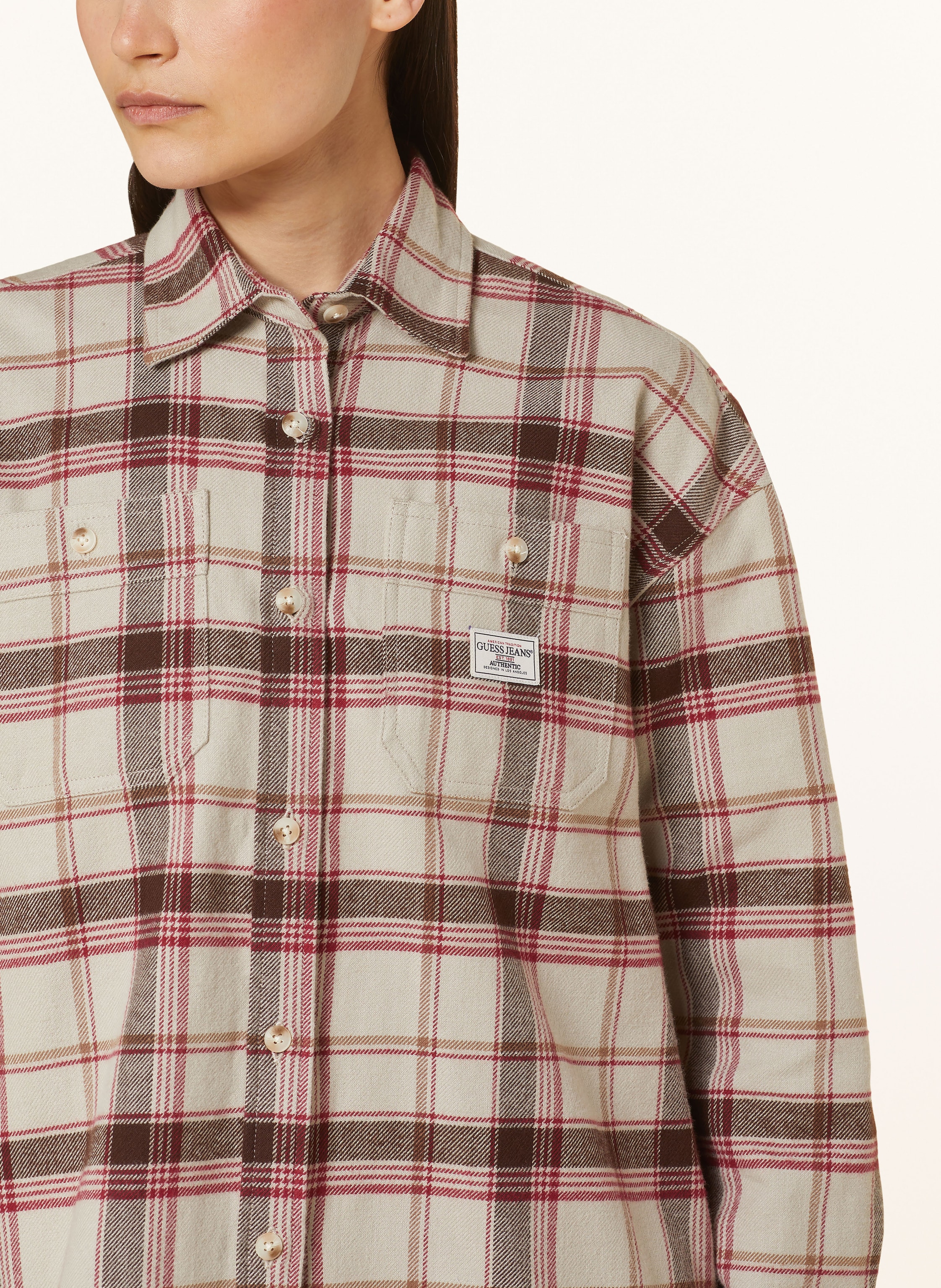 Thumbnail - Guess Jeans Overshirt beige