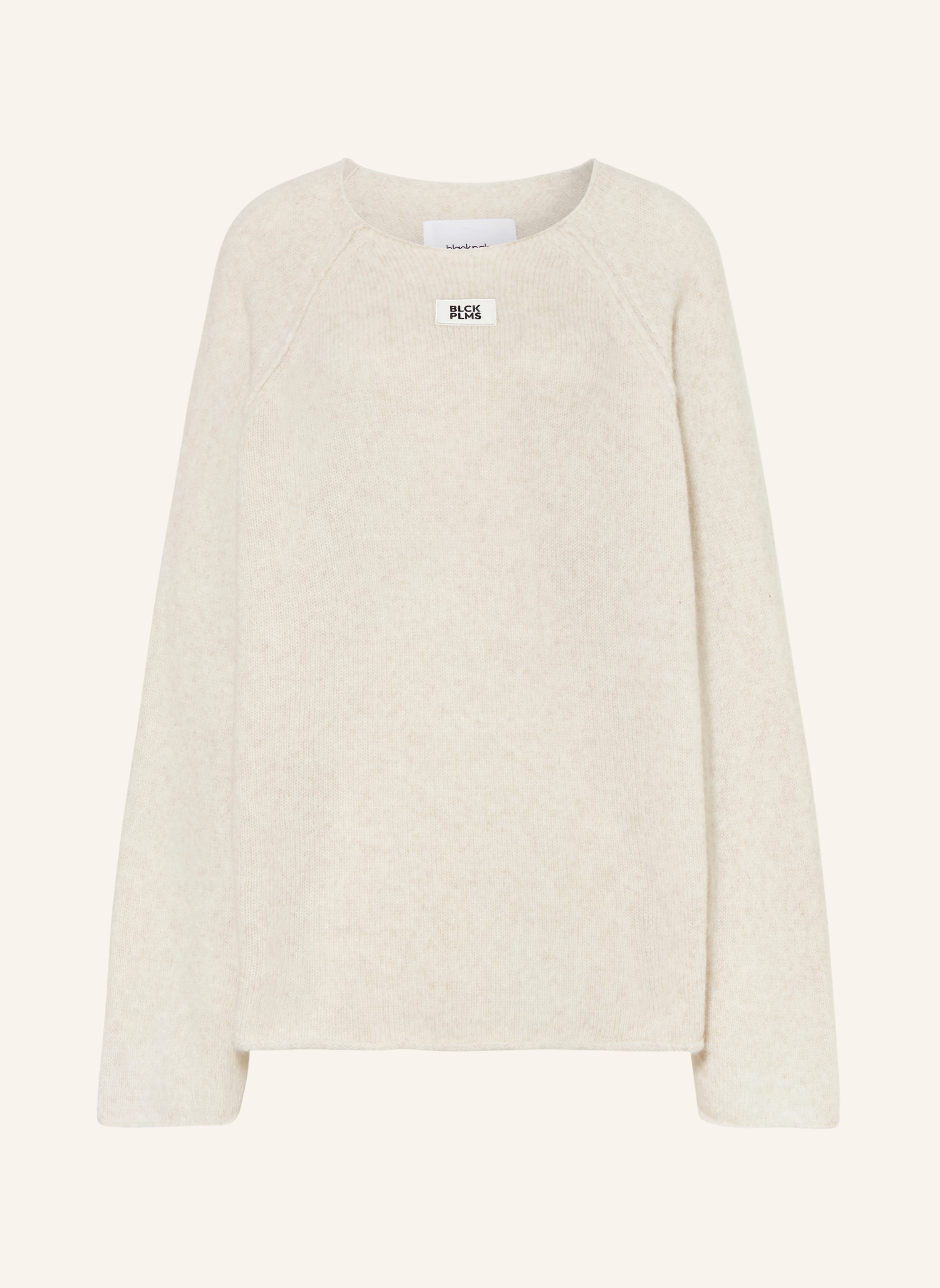 black palms Oversized-Pullover MAEXIN in creme