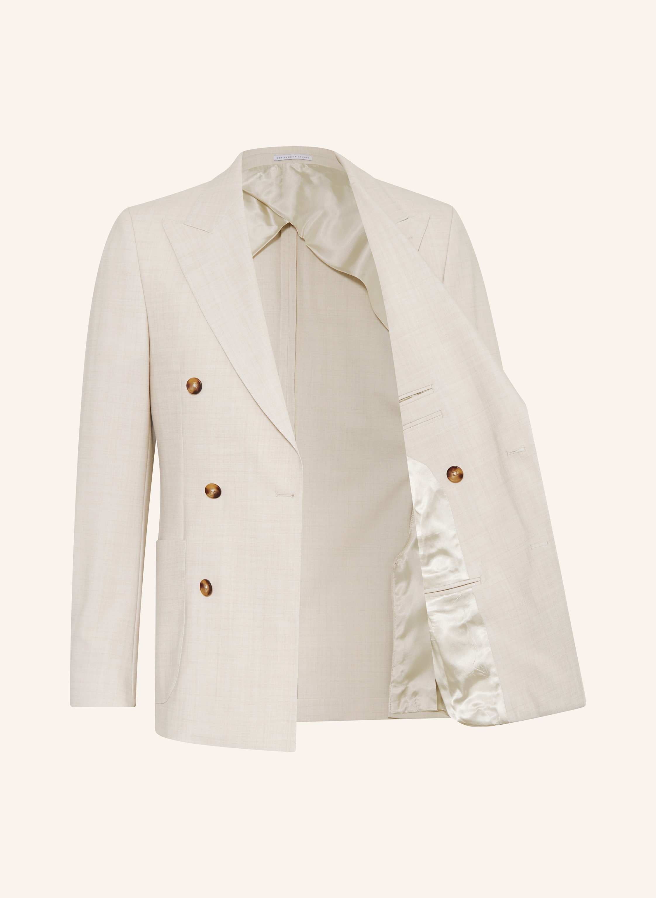 Thumbnail - Reiss Anzugsakko Belmont Extra Slim Fit beige