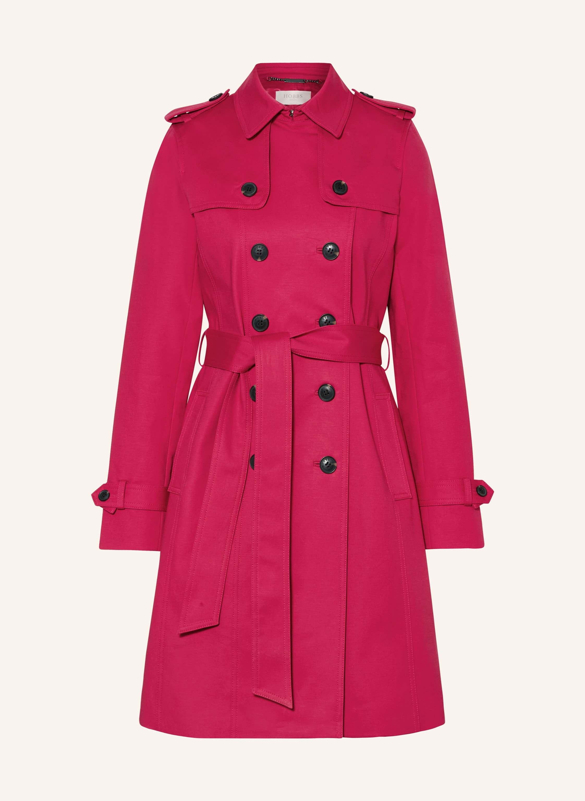 Hobbs pink trench coat shop