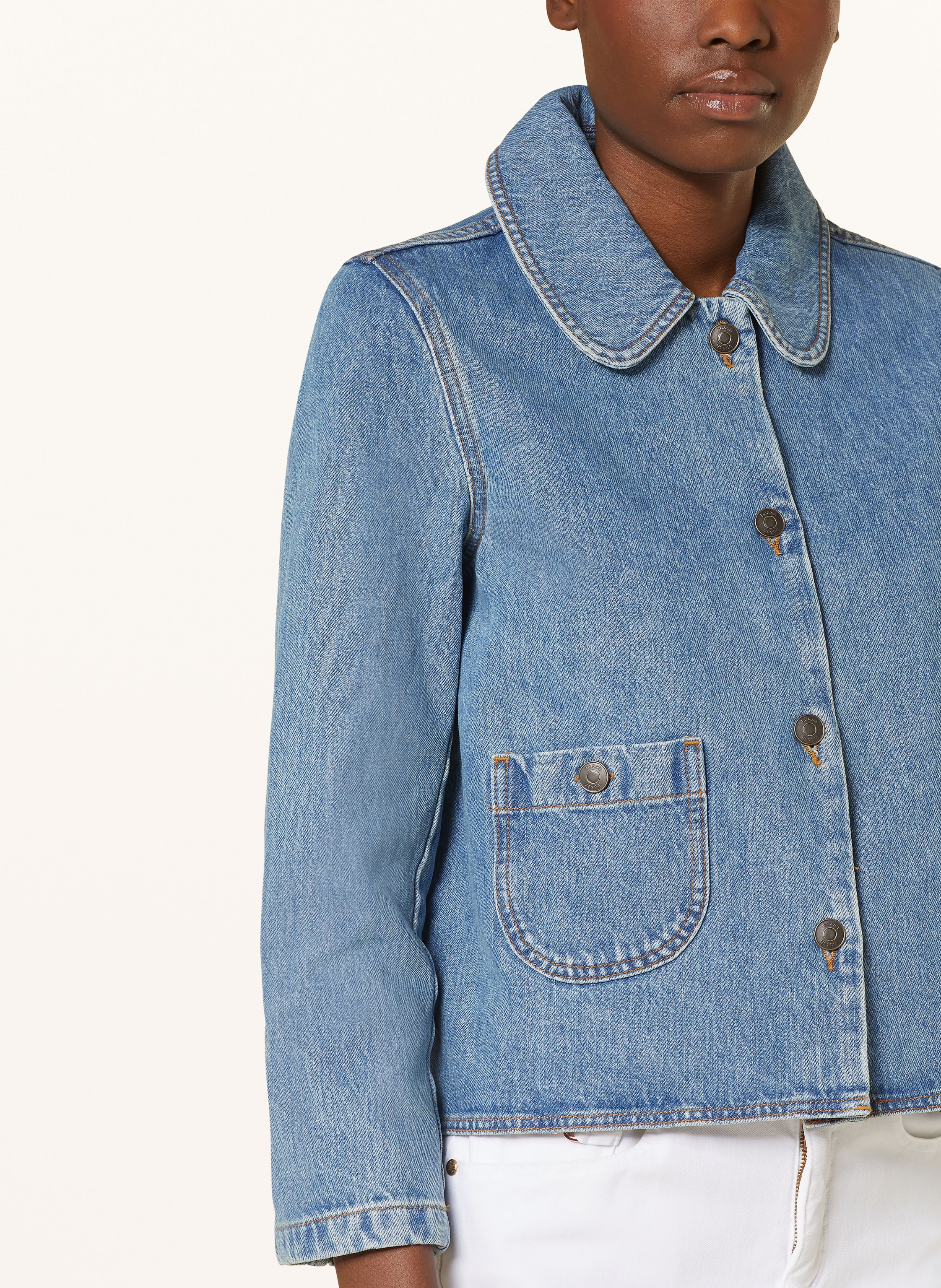 Thumbnail - Ba&Sh Jeansjacke Tiny blau
