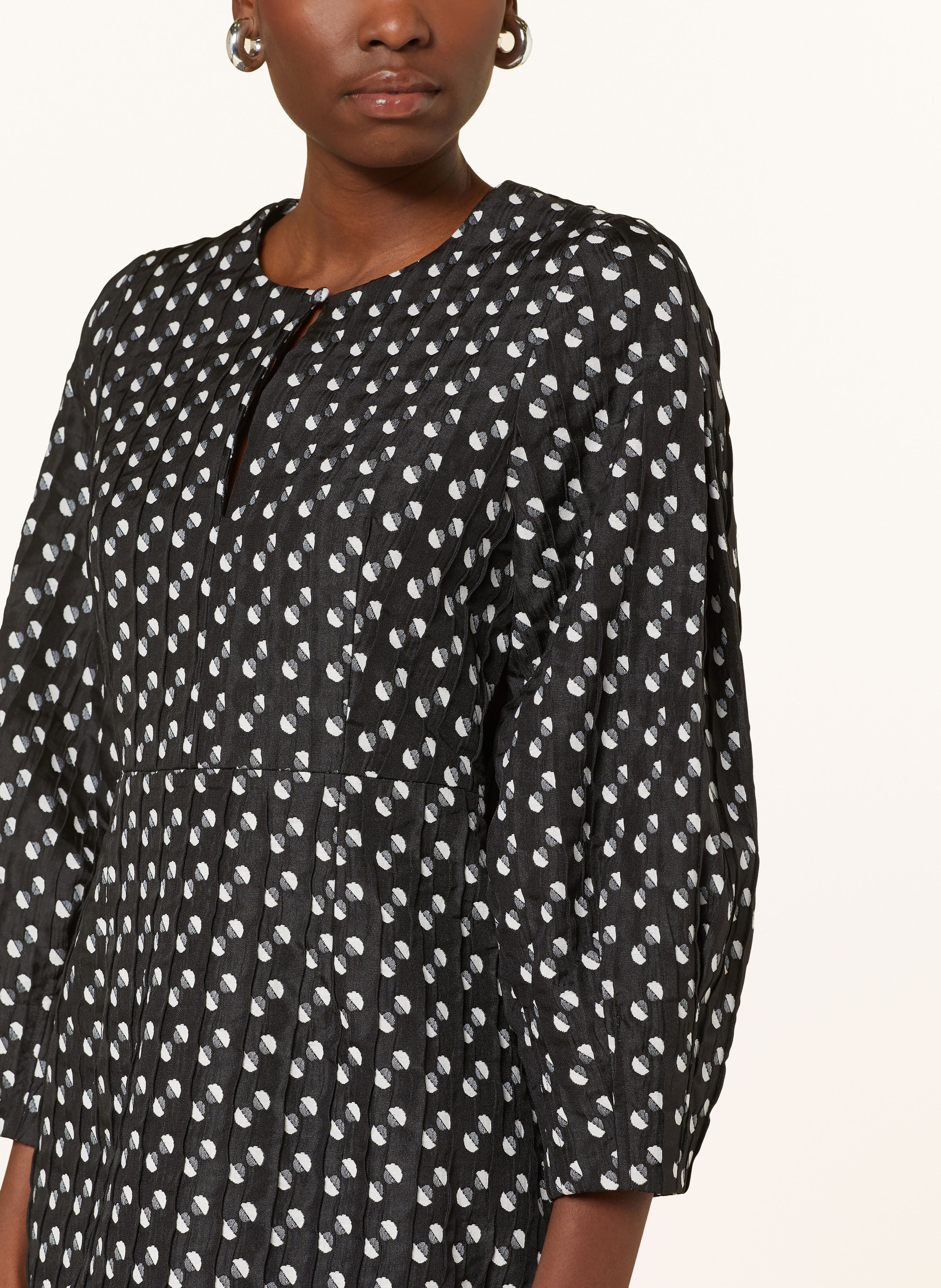 Thumbnail - Baum Und Pferdgarten Kleid Afifa Mit 3/4-Arm schwarz