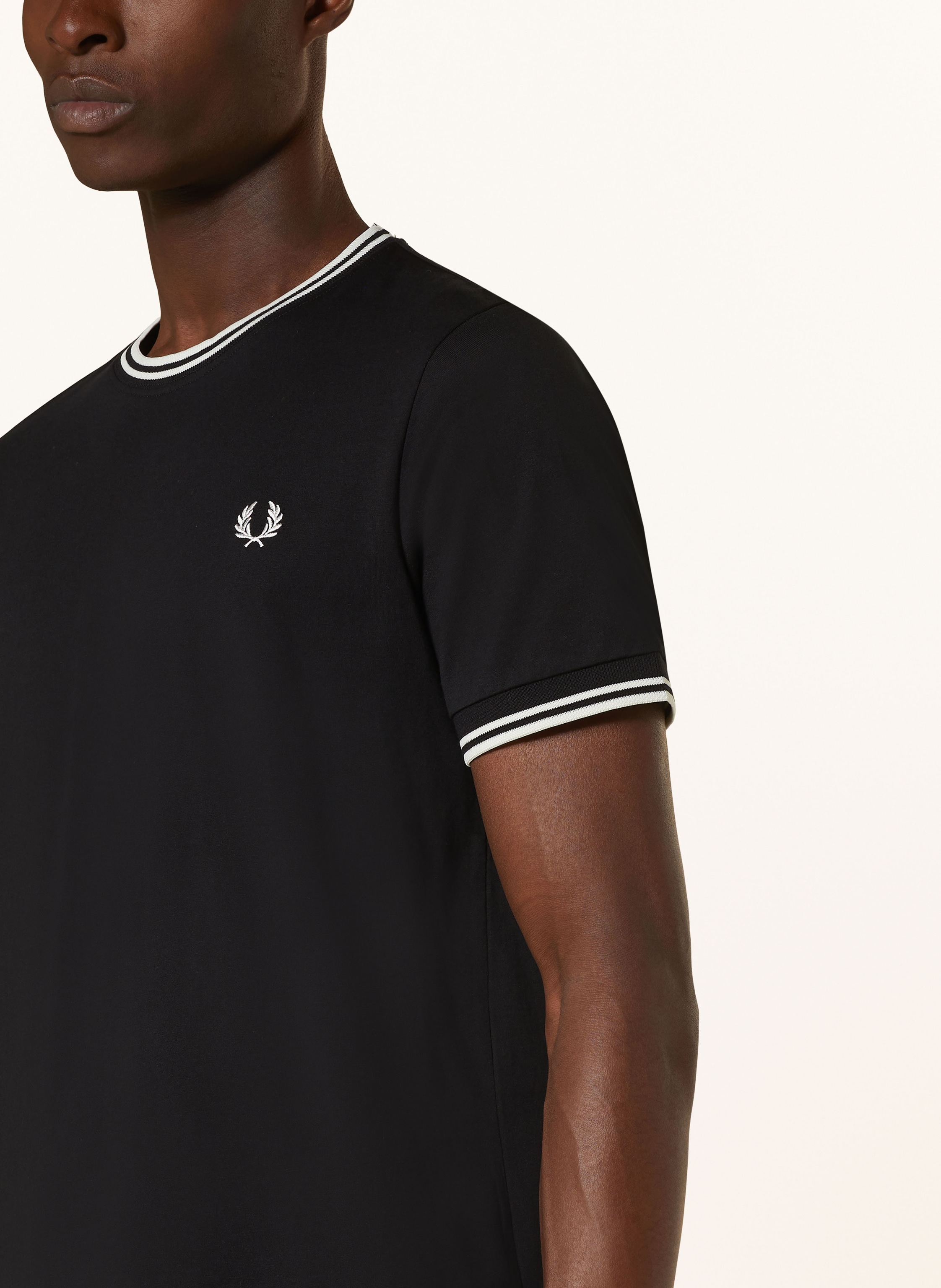 Thumbnail - Fred Perry T-Shirt schwarz