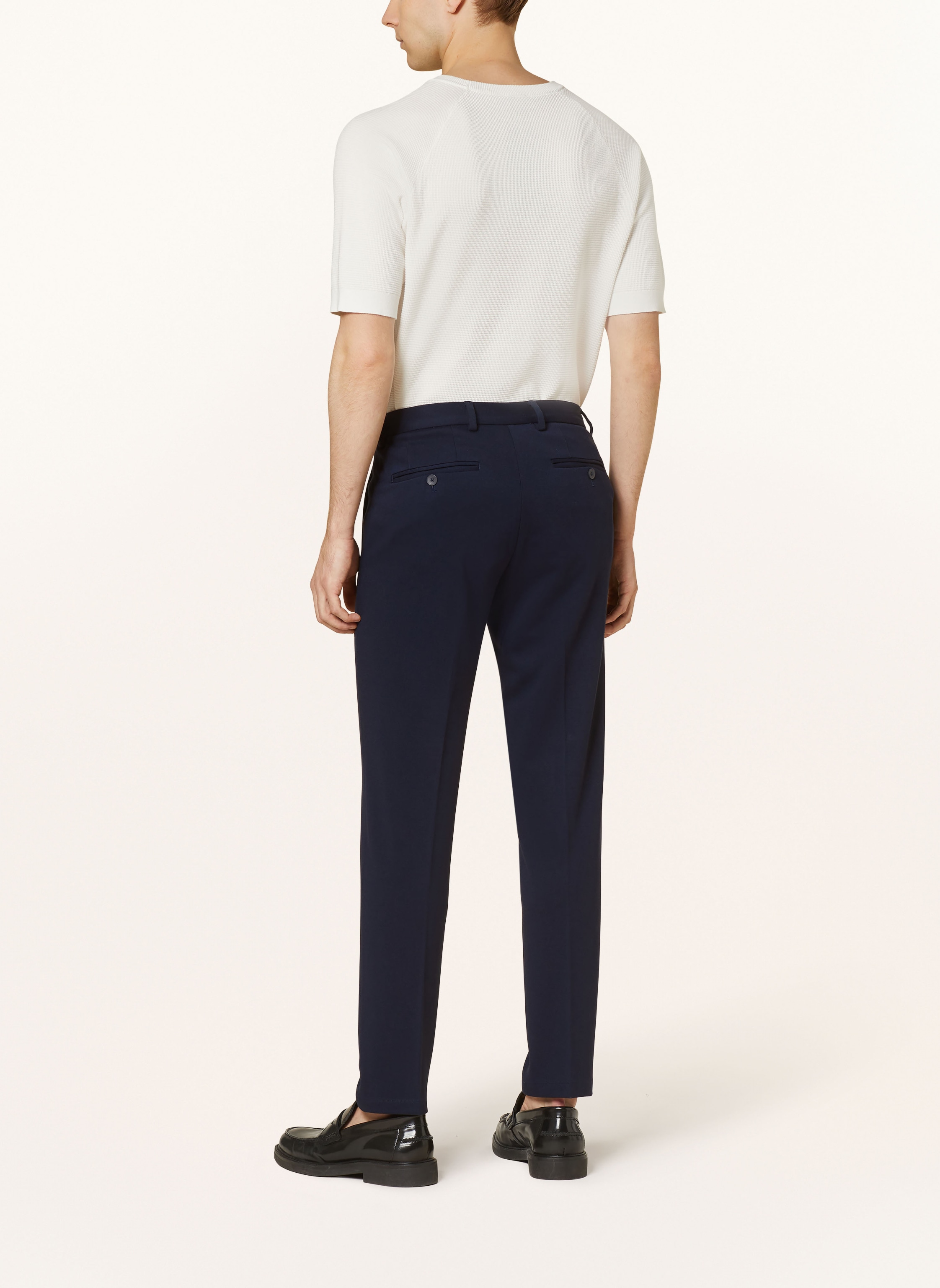 Thumbnail - Paul Anzughose Extra Slim Fit Aus Jersey blau