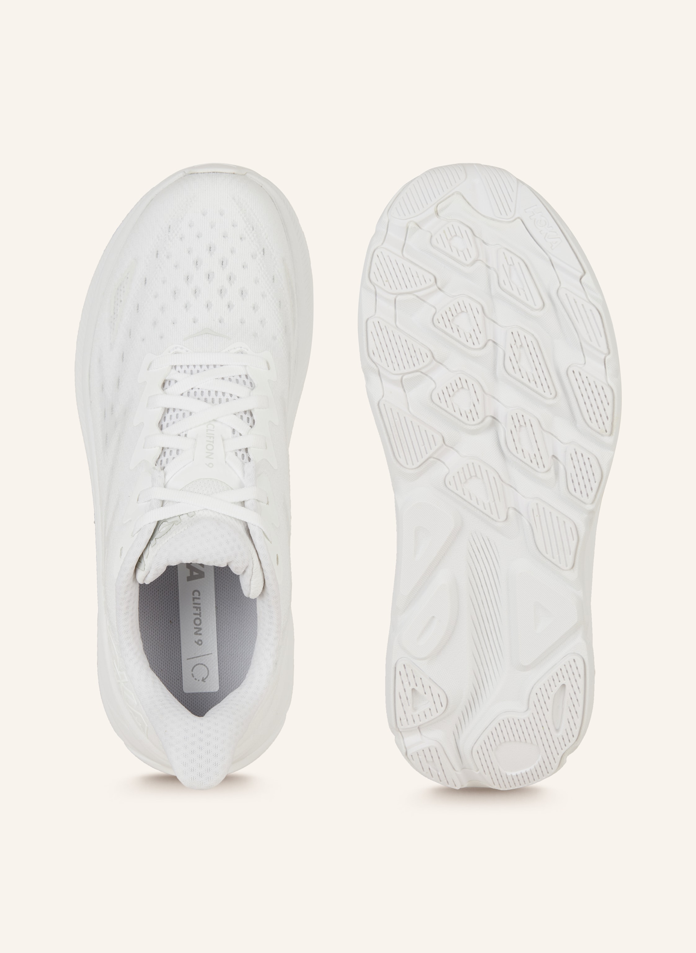 Thumbnail - Hoka Laufschuhe Clifton 9 weiss