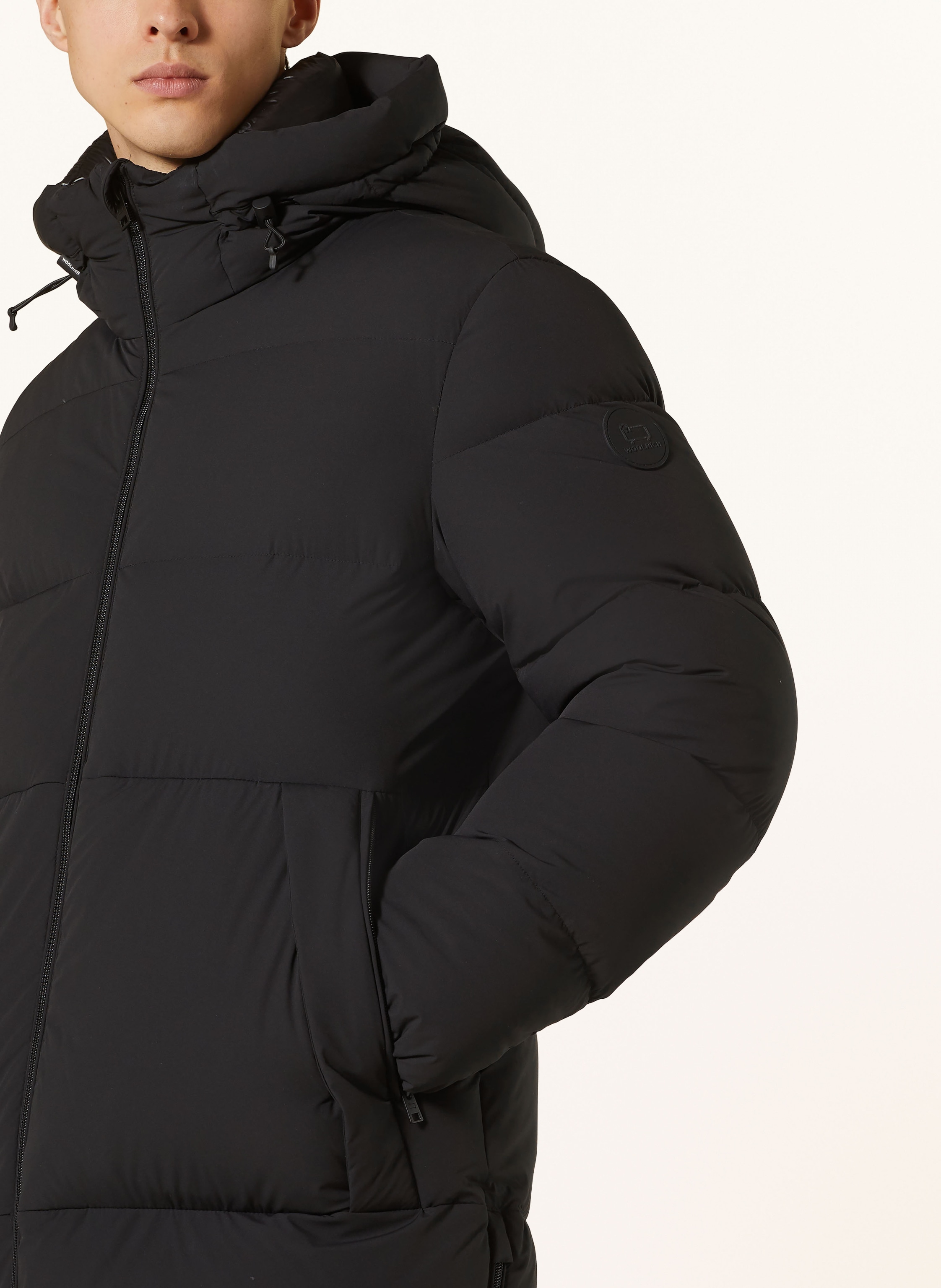 Thumbnail - Woolrich Daunenmantel Sierra schwarz