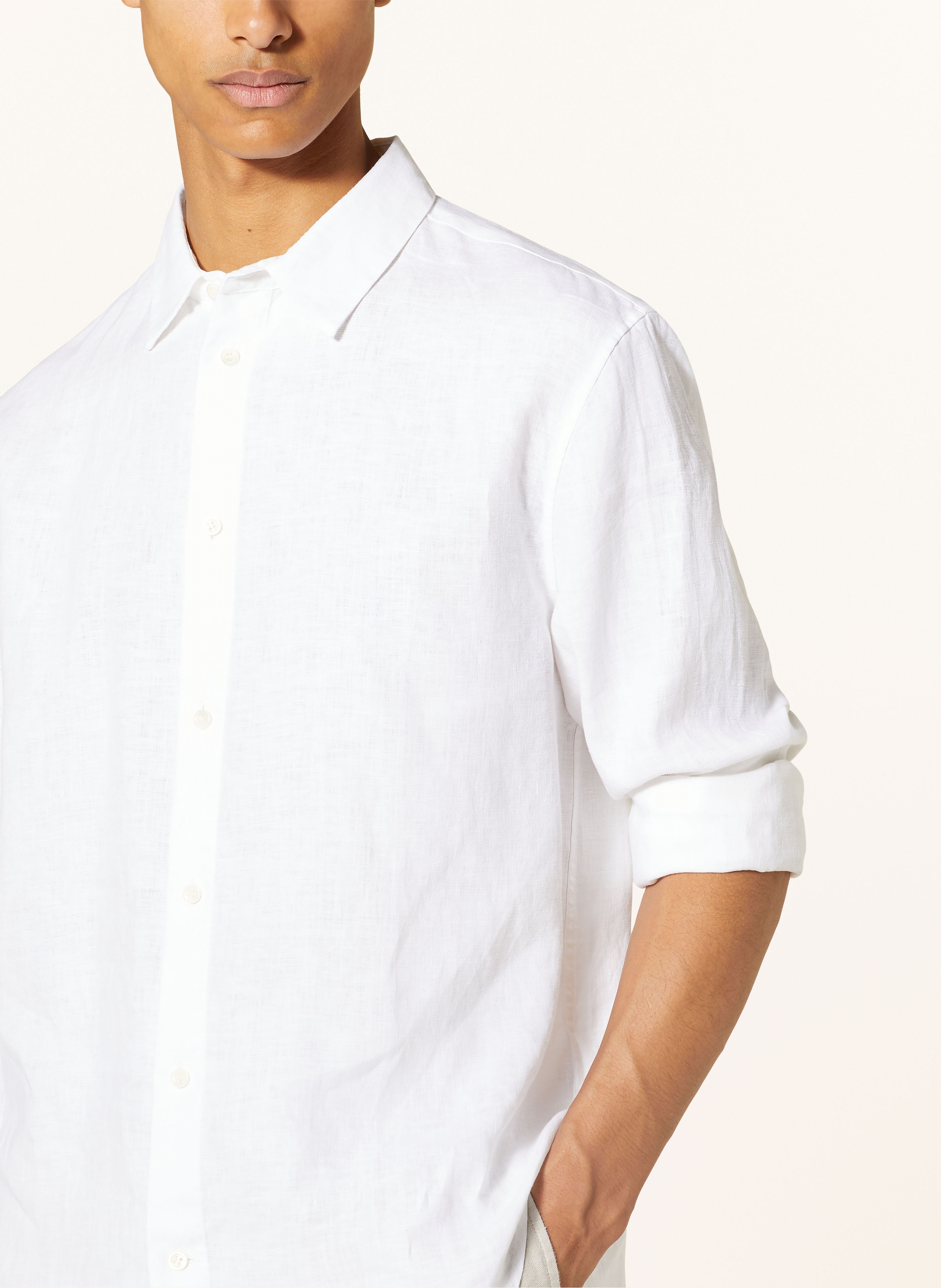 Thumbnail - Cos Leinenhemd Relaxed Fit weiss