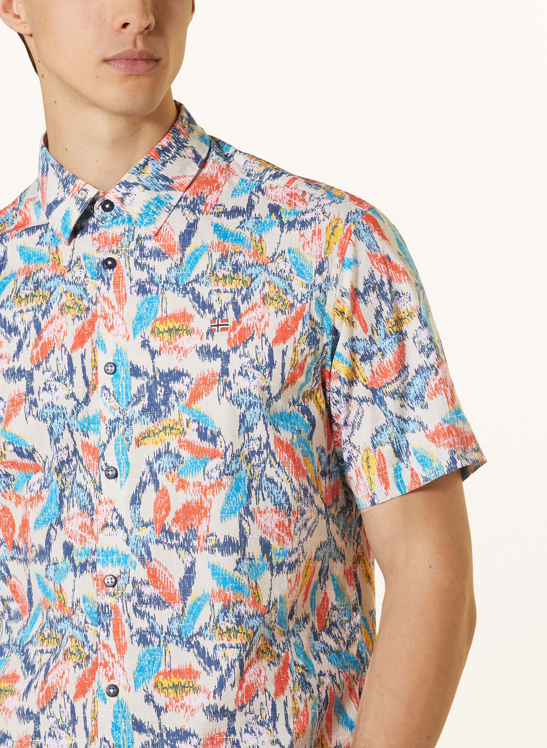 Thumbnail - Napapijri Kurzarm-Hemd G-Ronge Regular Fit orange