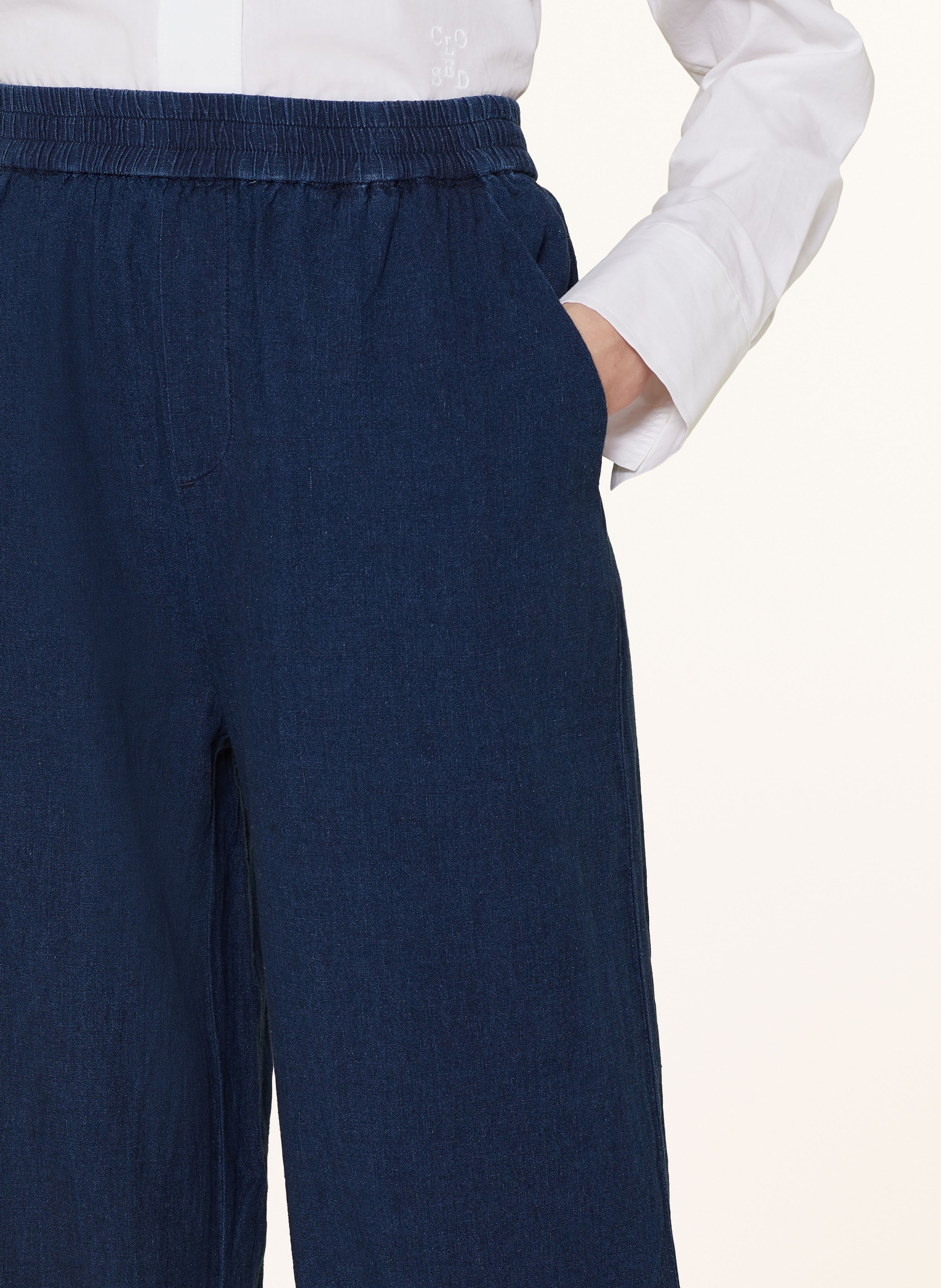 Closed Marlenehose Mit Leinen blau – Bild 2