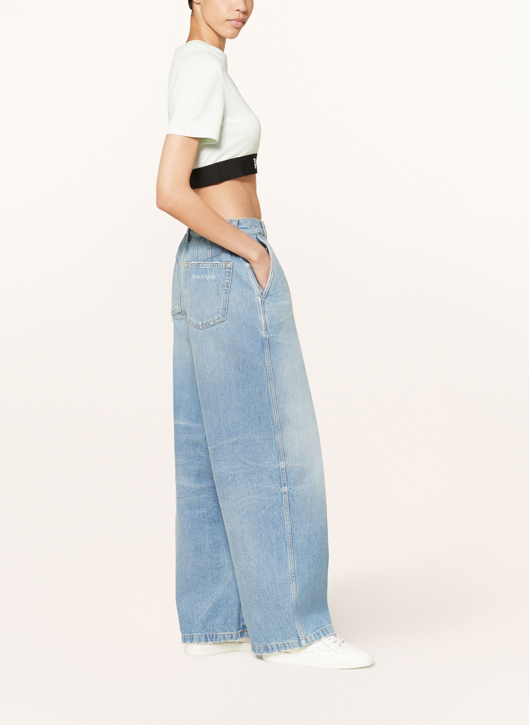 Thumbnail - Palm Angels Straight Jeans blau