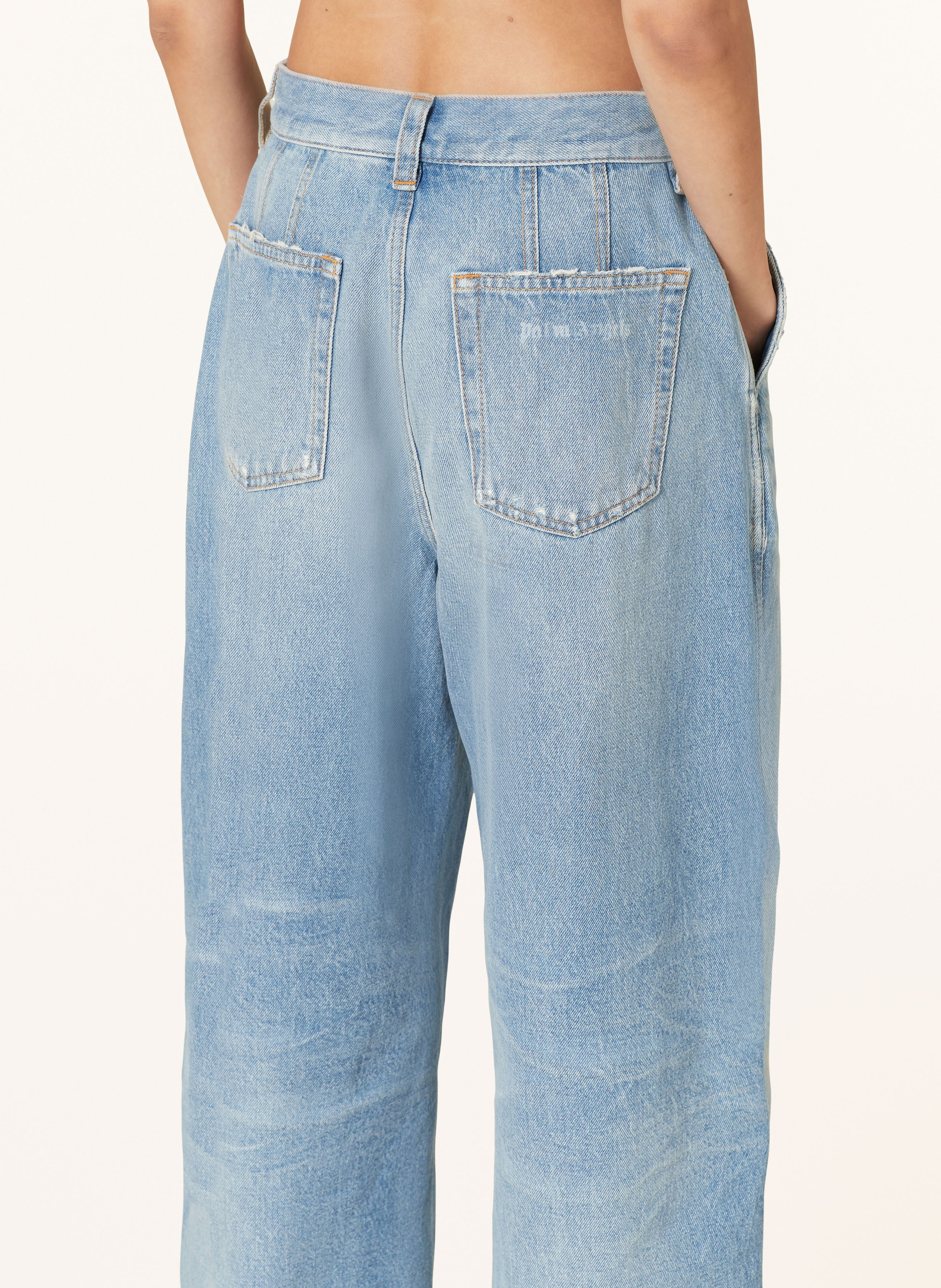 Thumbnail - Palm Angels Straight Jeans blau