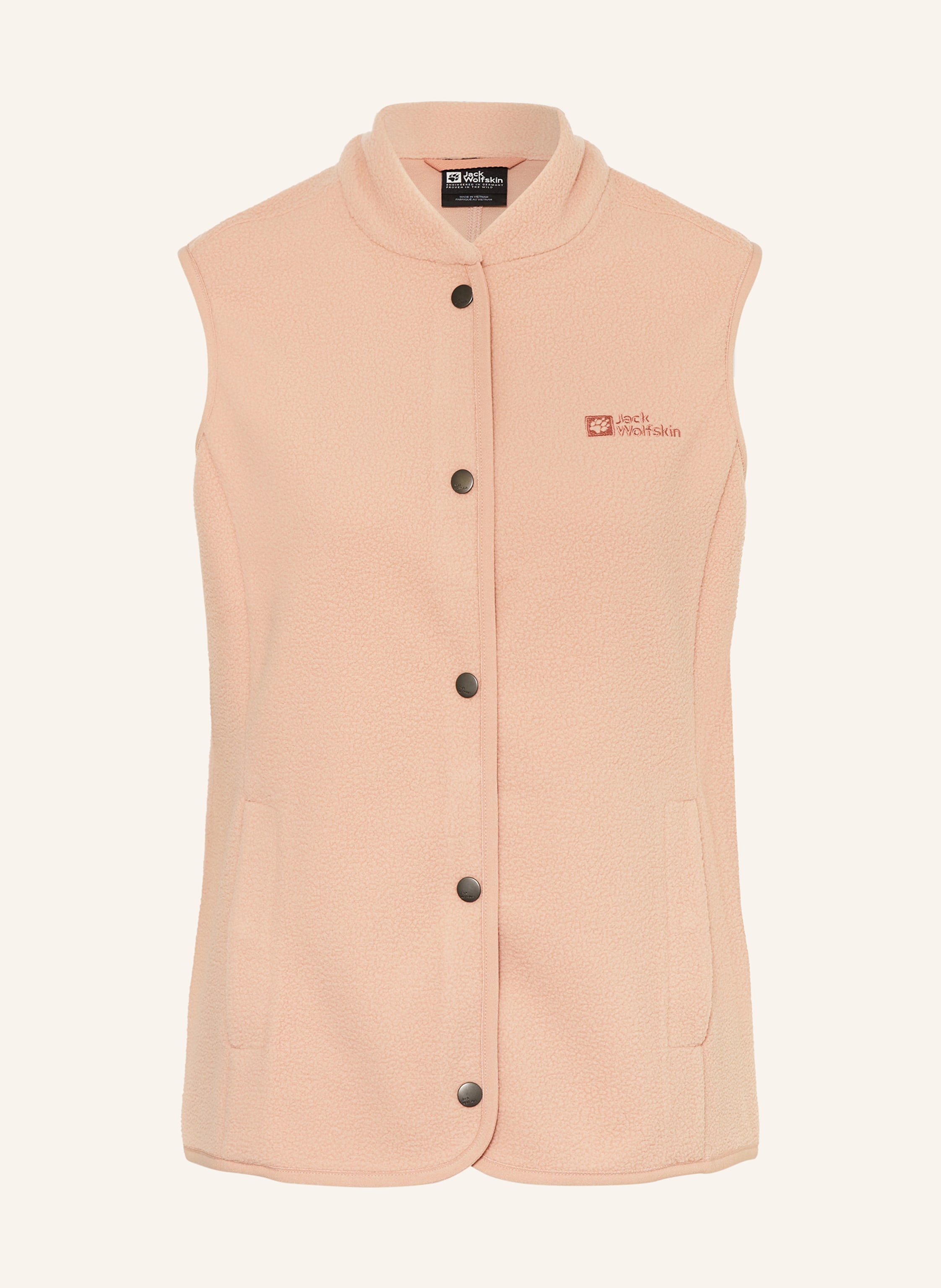 Jack Wolfskin Fleece vest LIGHT CURL in rose