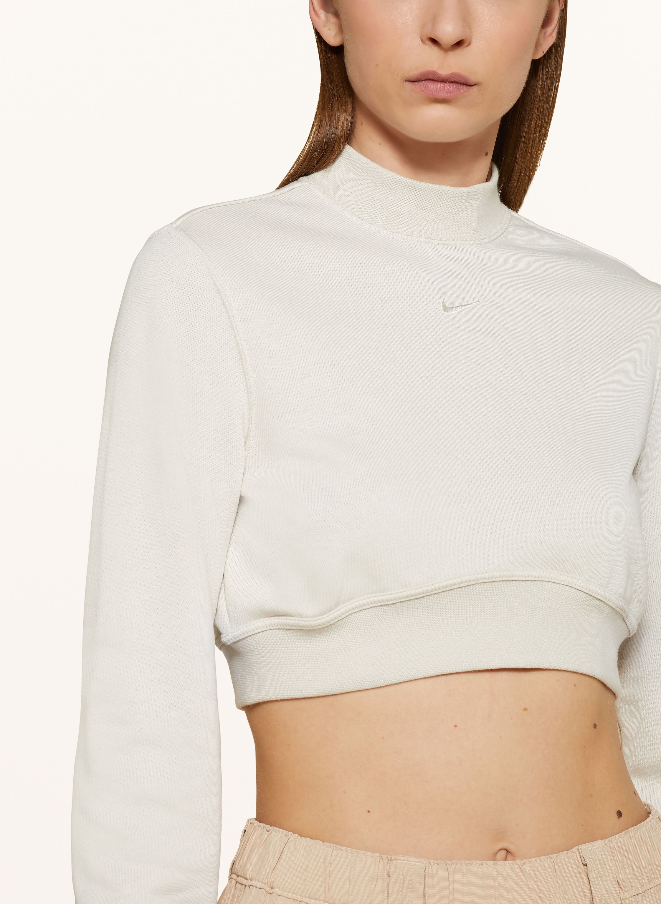 Thumbnail - Nike Cropped-Sweatshirt Sportswear Chill beige