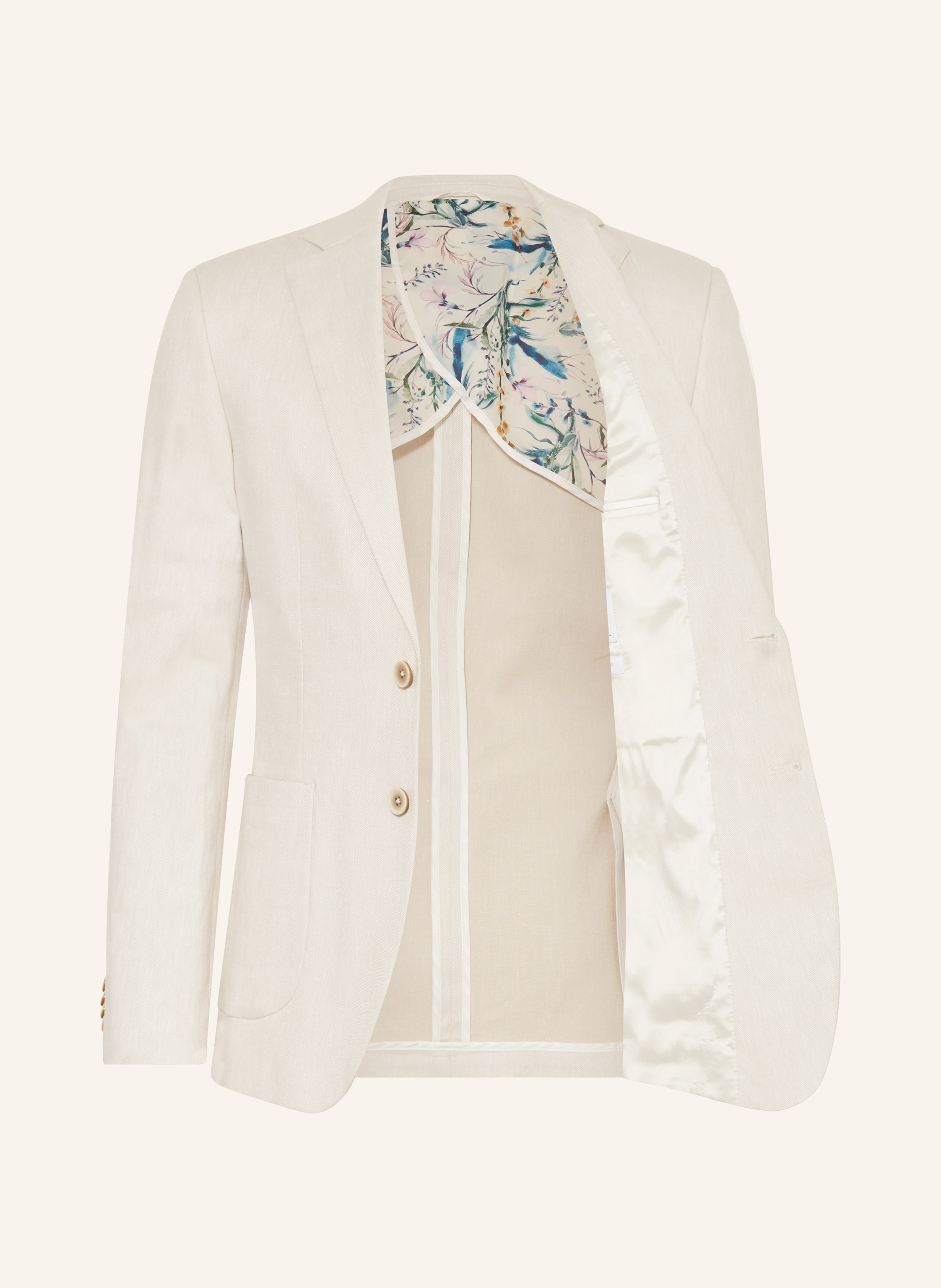 Thumbnail - Paul Anzugsakko Extra Slim Fit Mit Leinen beige