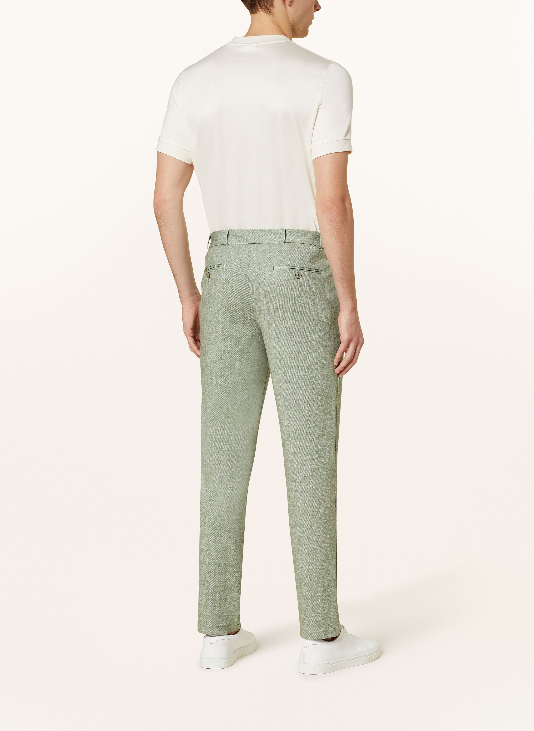 Thumbnail - Paul Anzughose Slim Fit Aus Jersey gruen