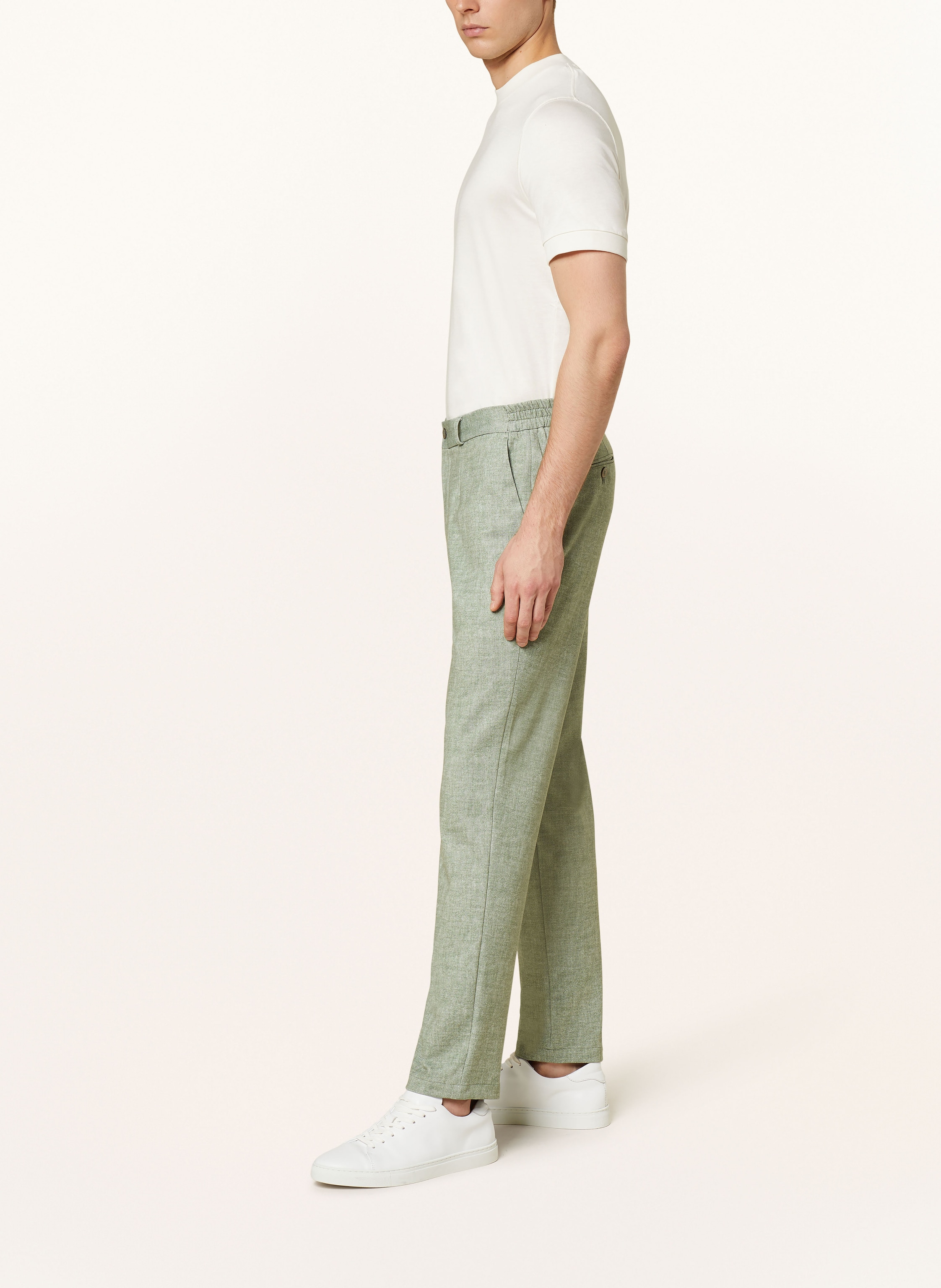 Thumbnail - Paul Anzughose Slim Fit Aus Jersey gruen