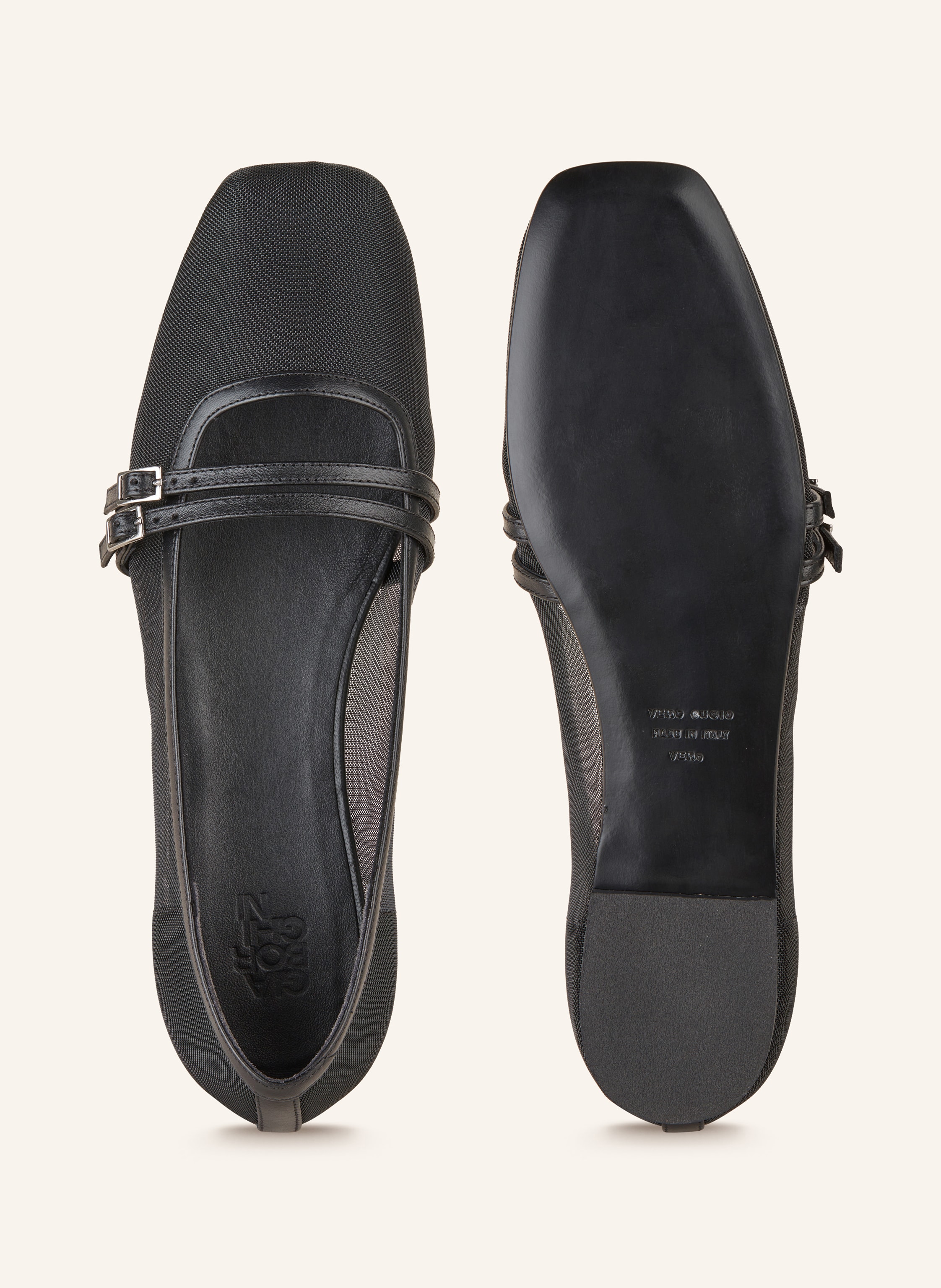 Thumbnail - Gia Borghini Mary-Jane-Ballerinas Felice schwarz