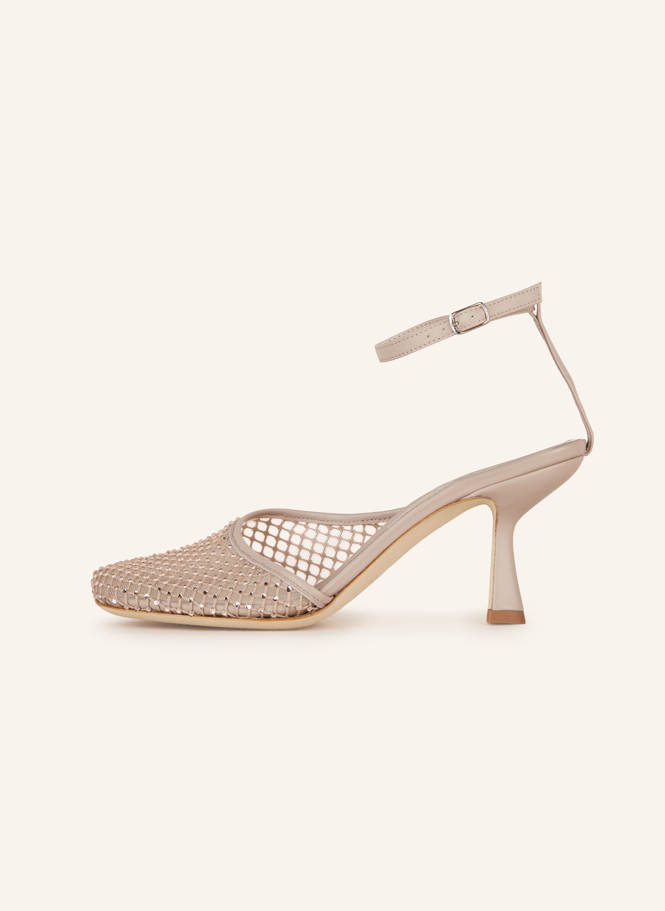 Thumbnail - Christopher Esber Slingpumps Minette Mit Schmucksteinen beige