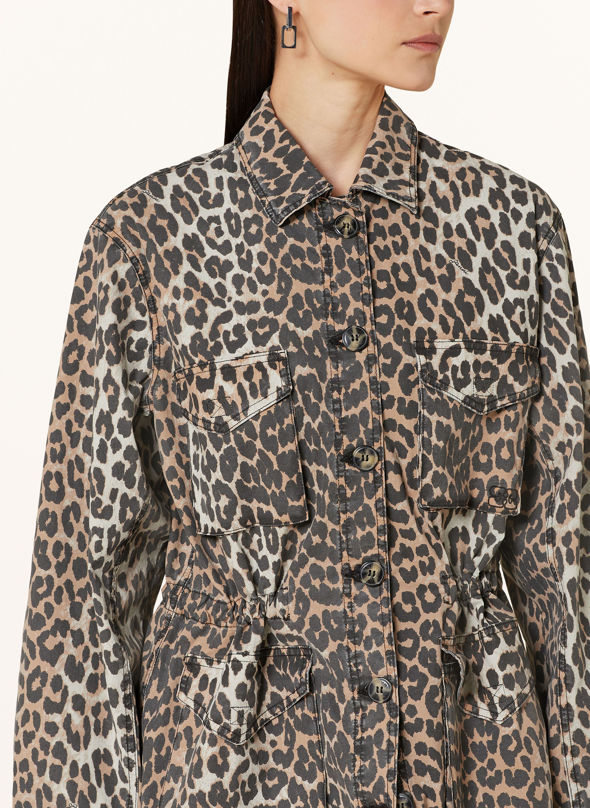 Thumbnail - Ganni Overjacket beige