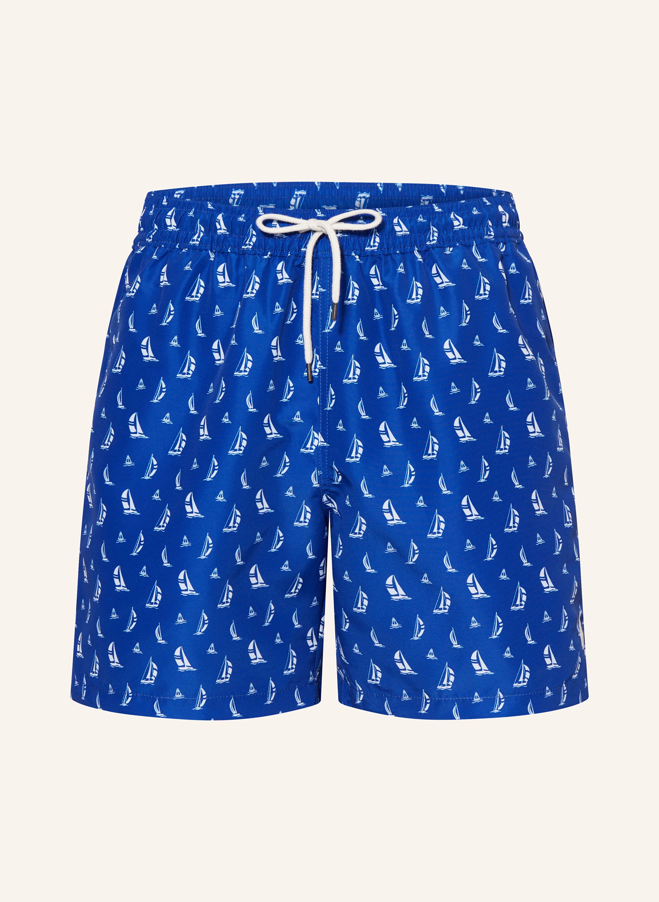 POLO RALPH LAUREN Badeshorts in blau/ weiss