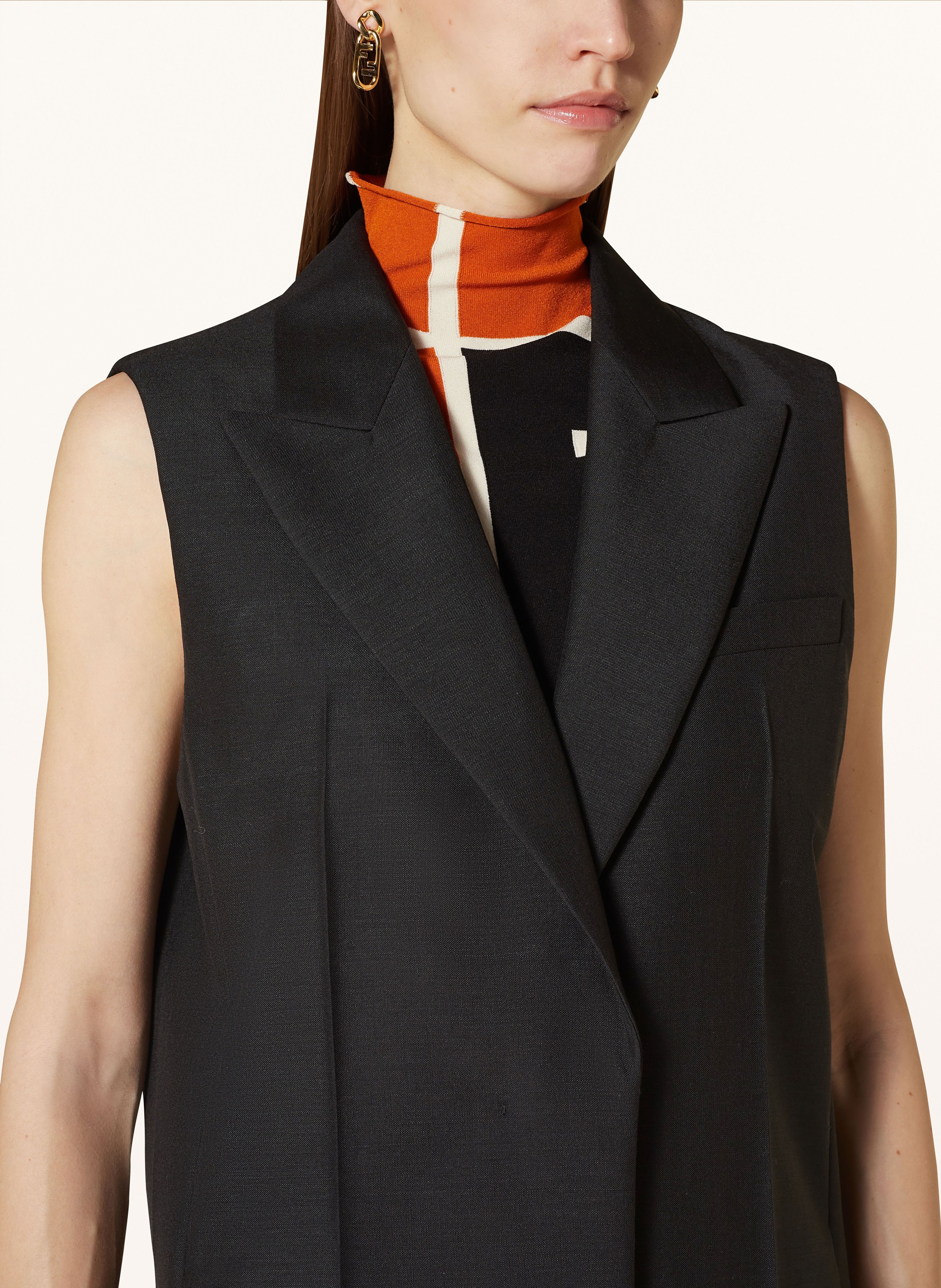 Fendi Blazerweste Mit Mohair schwarz – Bild 2