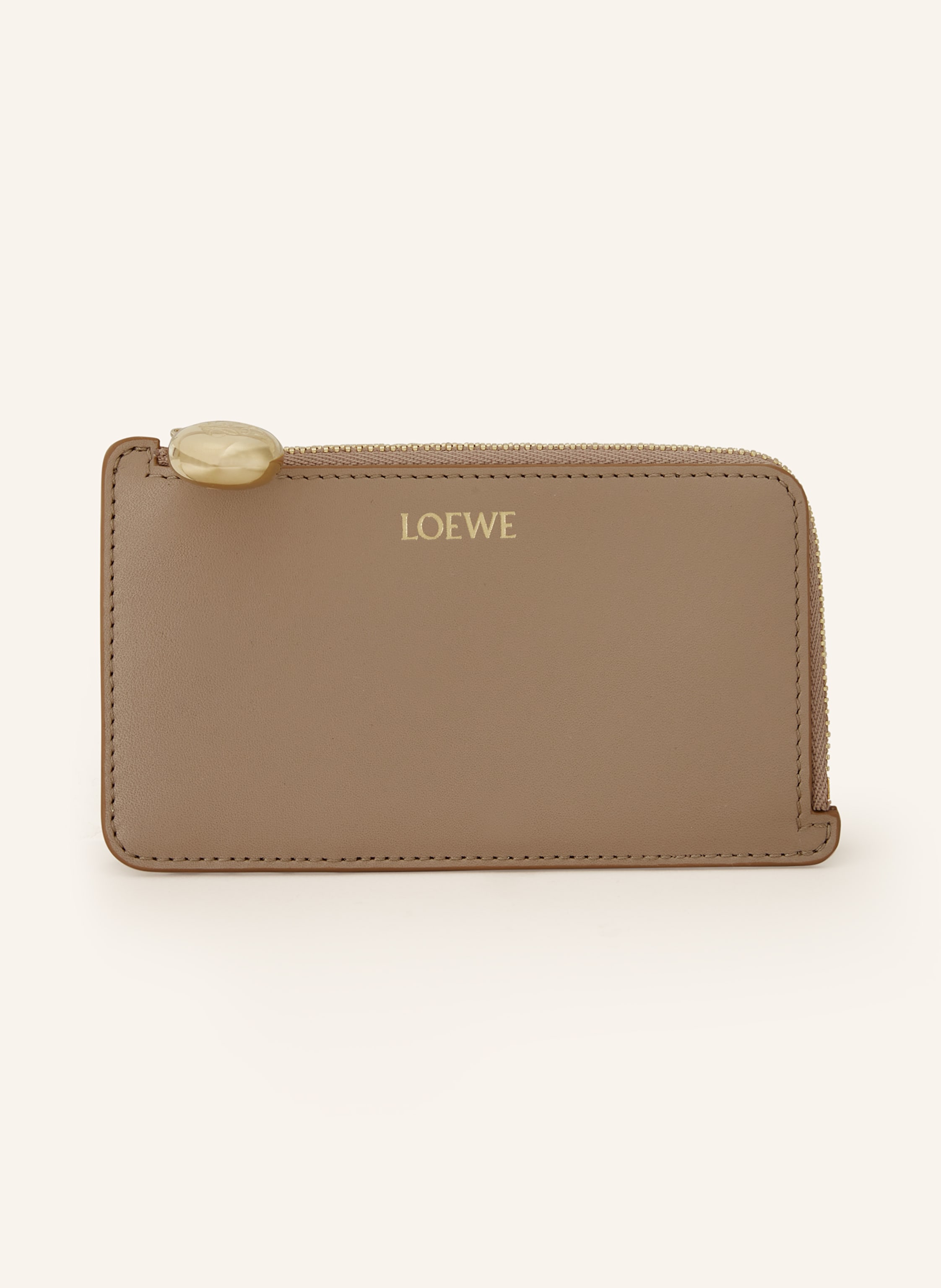Loewe Loewe Kartenetui Pebble weiss in HELLBRAUN