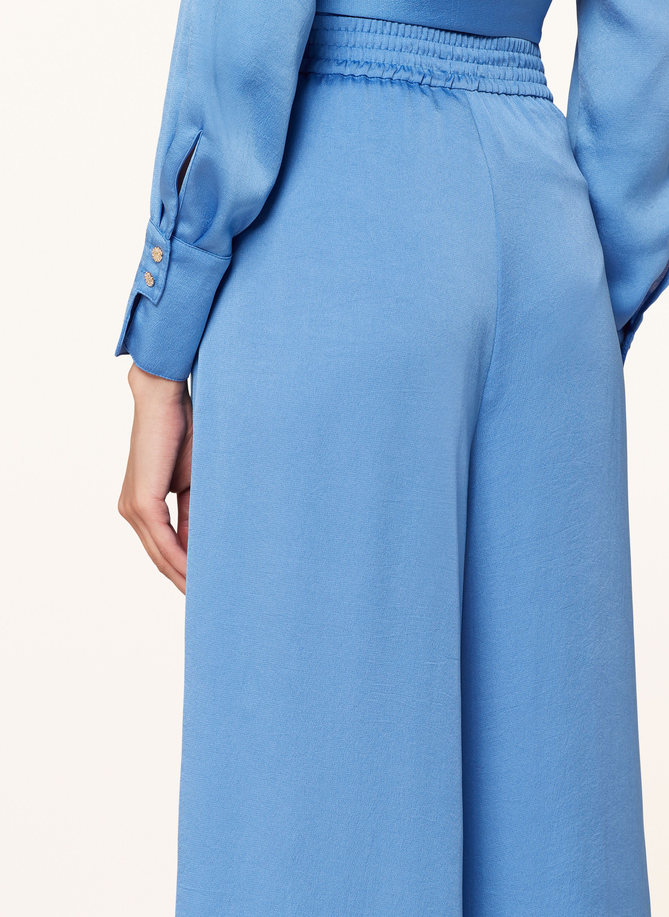 Riani Marlenehose Aus Satin blau – Bild 2